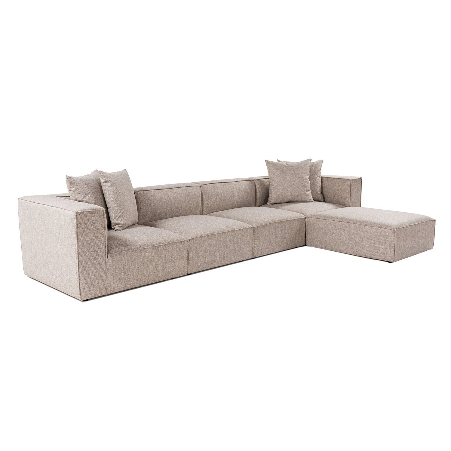 Rohová pohovka SORA (L1-O1-O1-1R-POUFFE ) ASIRGROUP (foto 931)
