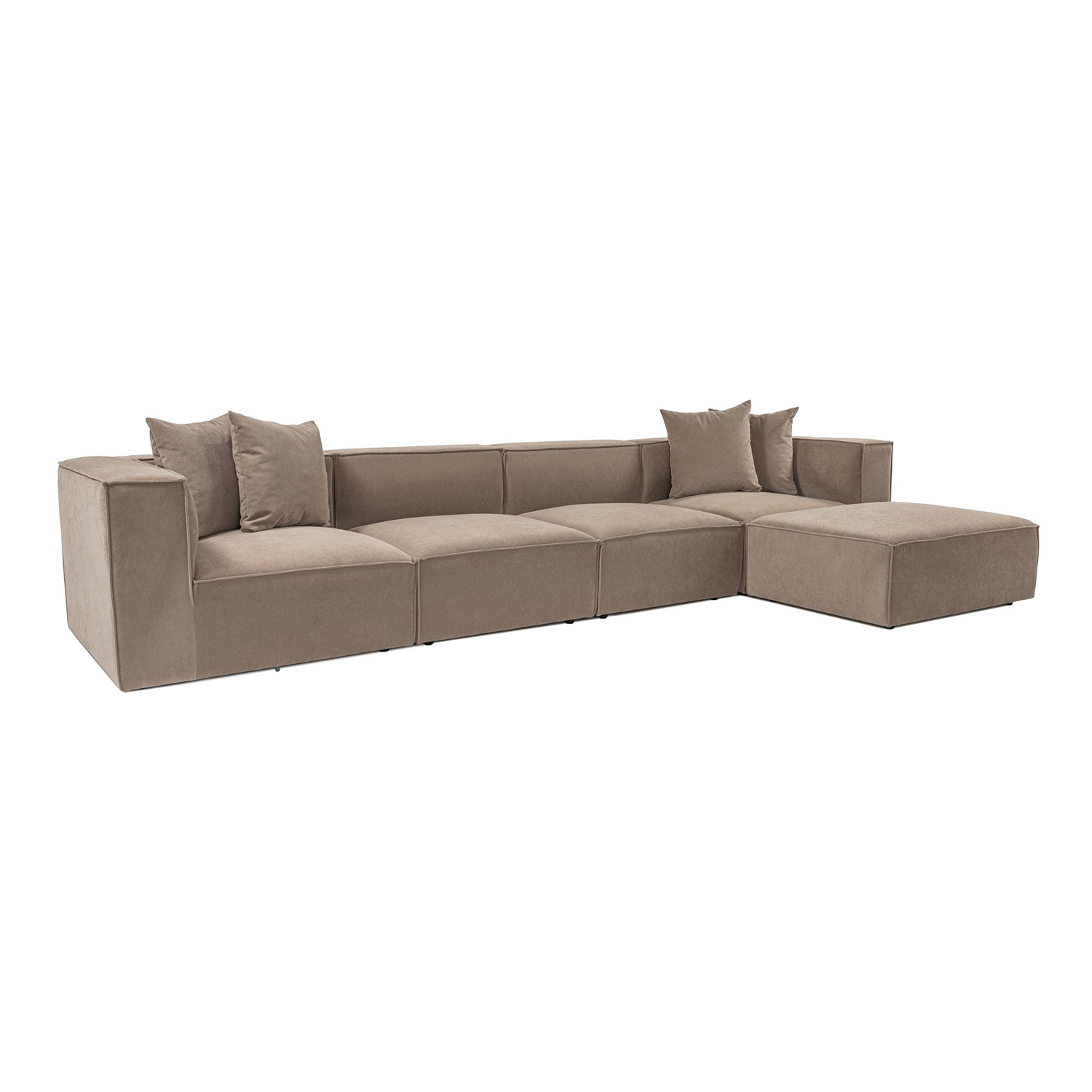 Rohová pohovka SORA (L1-O1-O1-1R-POUFFE ) ASIRGROUP (foto 922)