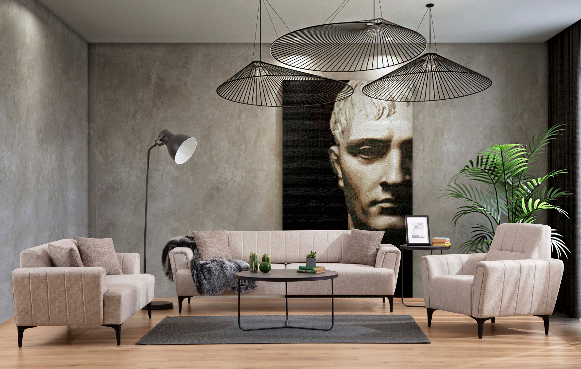 Dvojpohovka Hamlet – Béžová