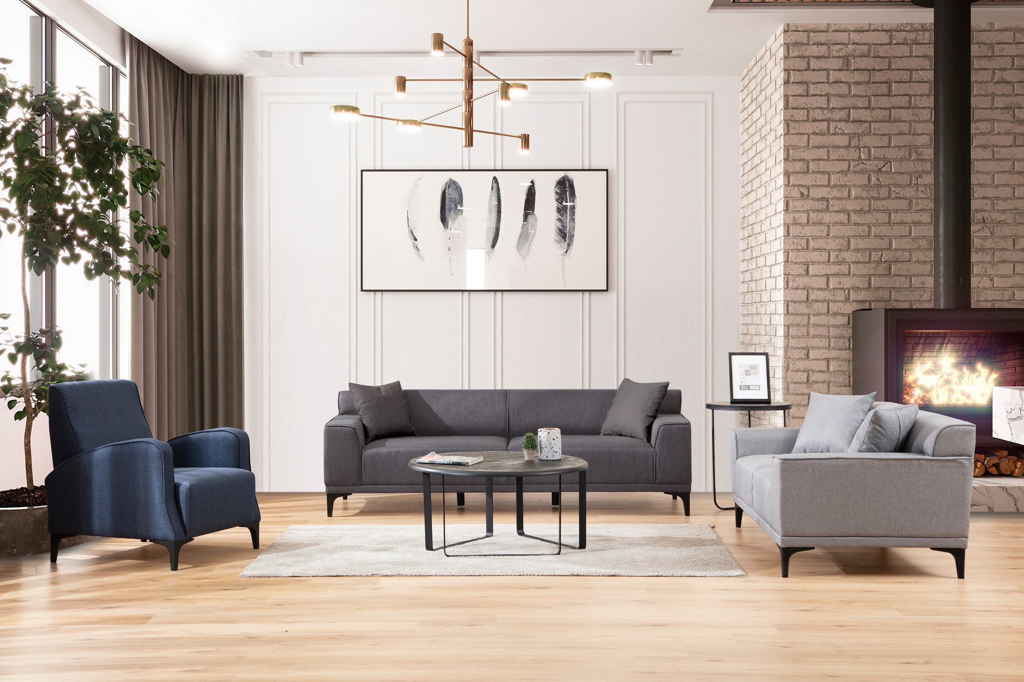 Trojpohovka Petra 3 – Antracitová