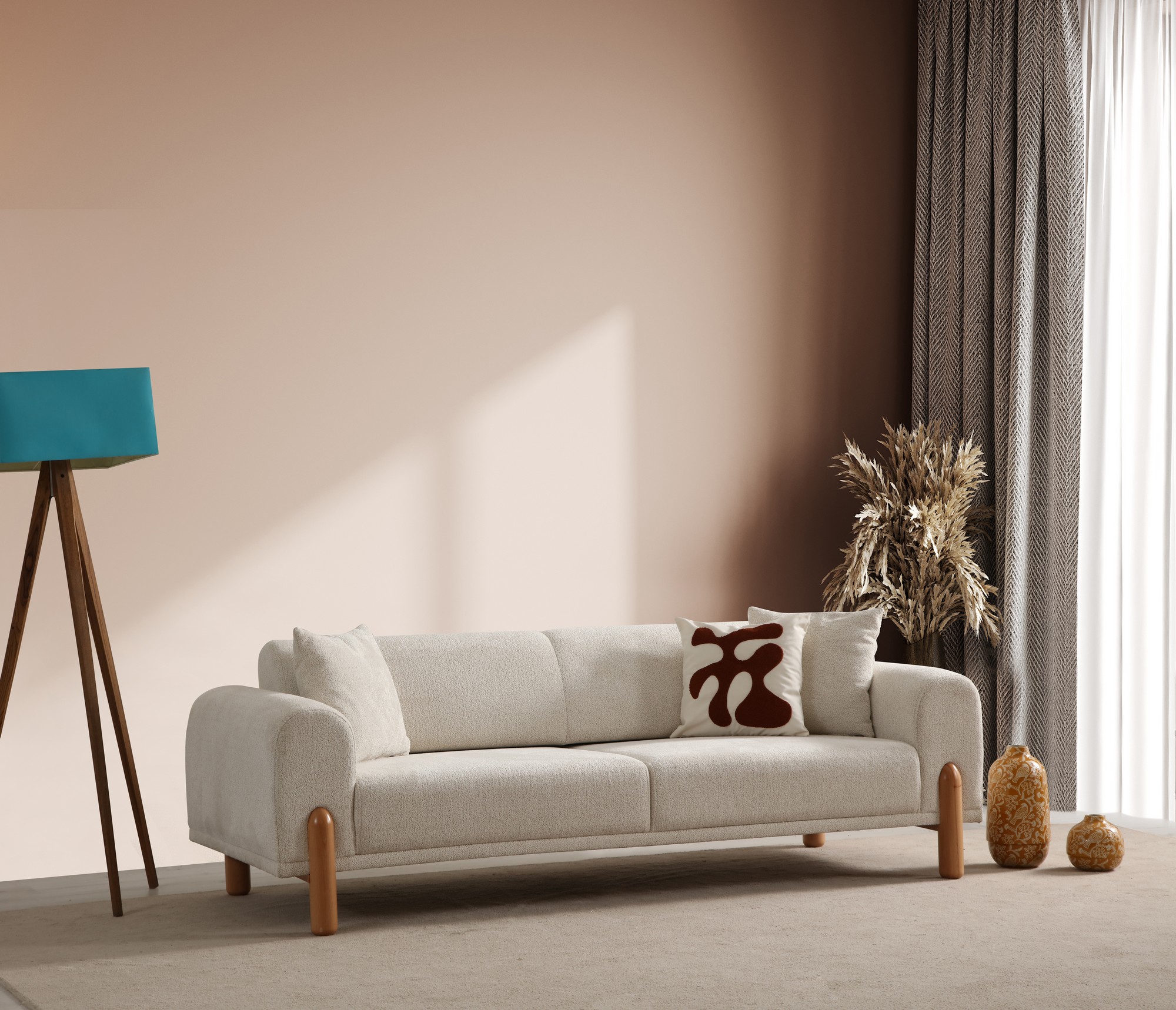 Trojpohovka Lyke  – krémová