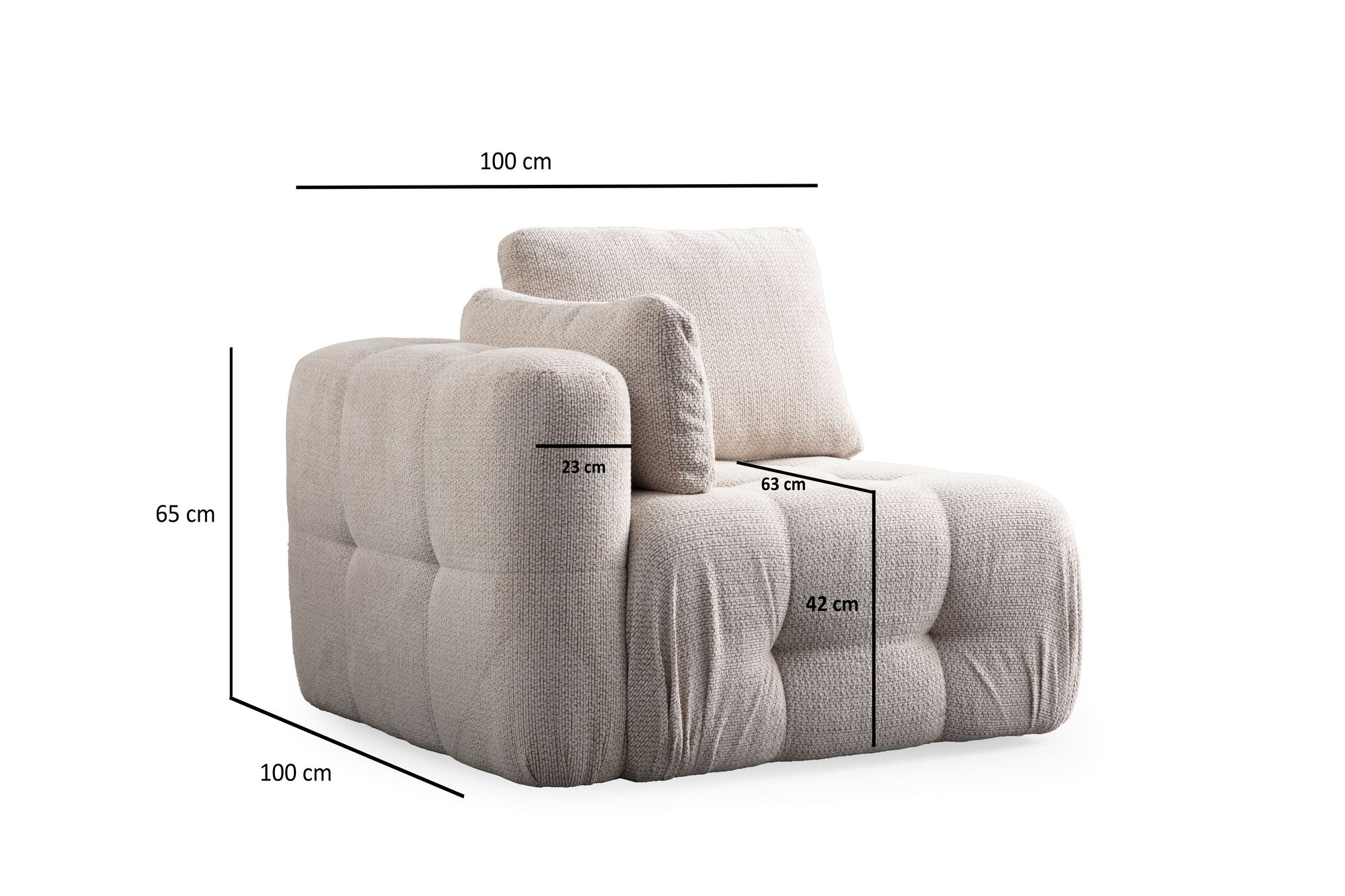 Rohová pohovka AMARIS 3 Seater With Pouffe ASIRGROUP (foto 10)