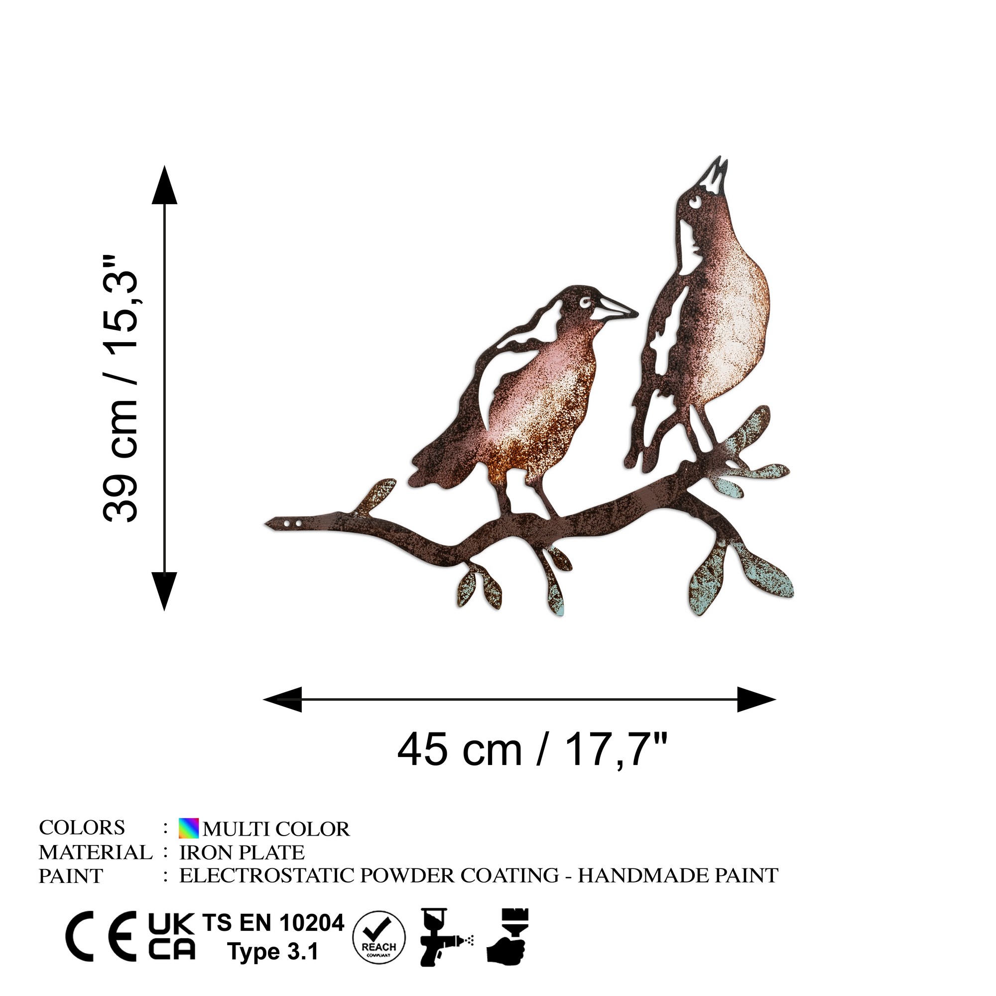 Zahradní dekorace BIRD on the branch 29 ASIRGROUP (foto 6)