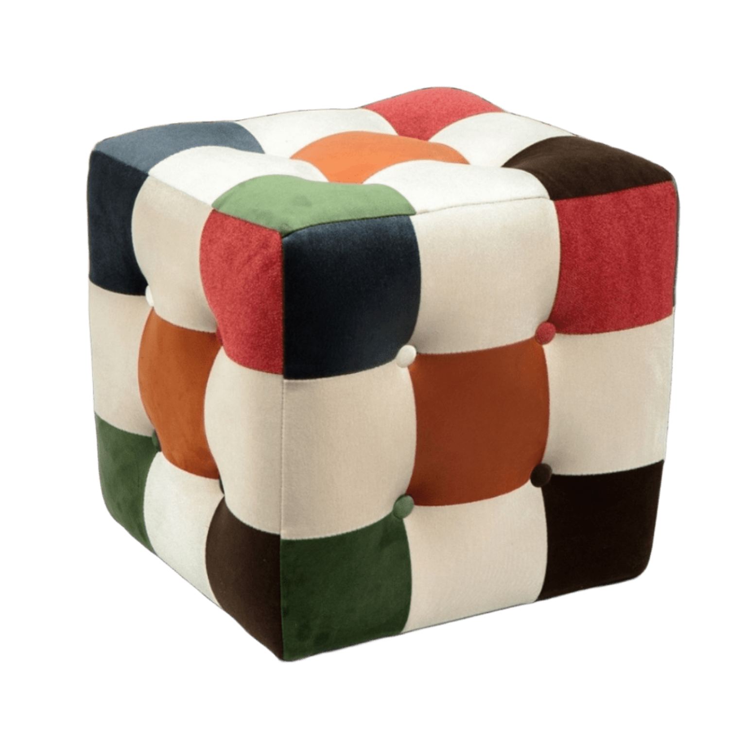 Taburet Patchwork - farebný