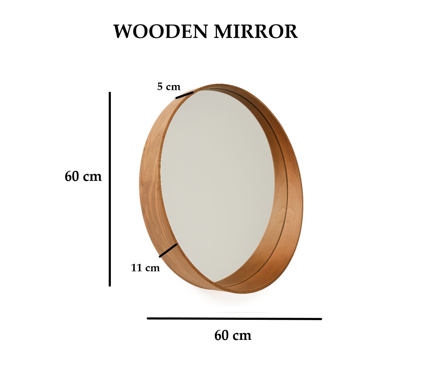 Zrkadlo Bias 60 – Orech