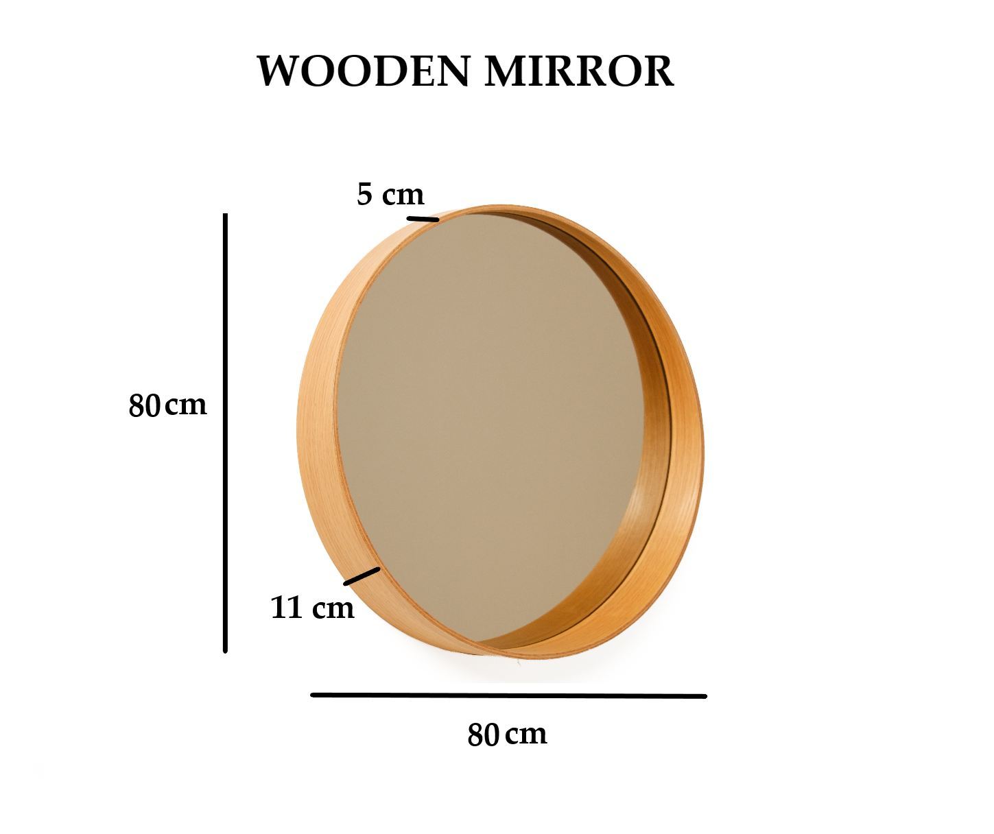 Zrkadlo Bias 80 – Dub