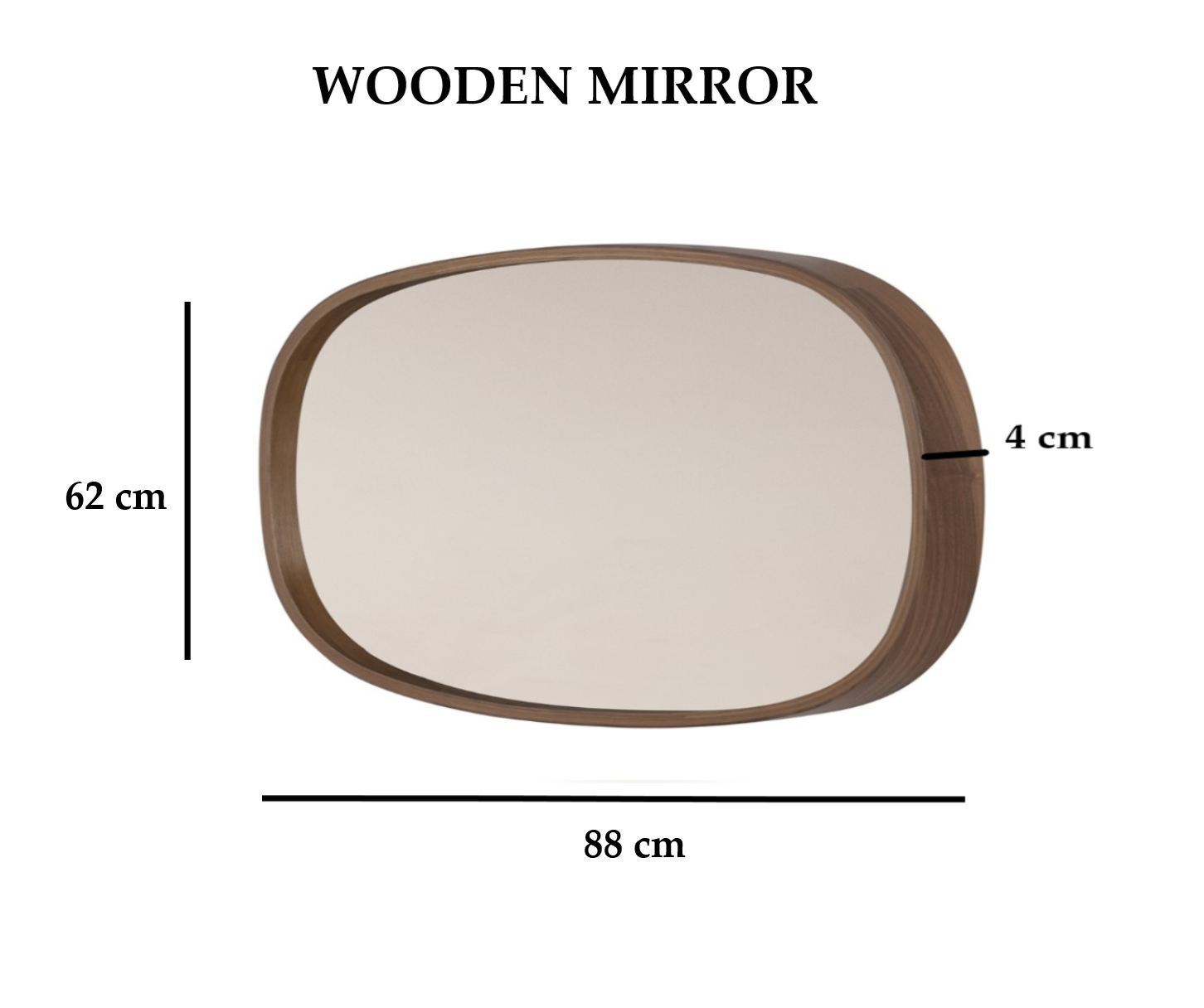 Zrkadlo Cloudy 88 – Orech