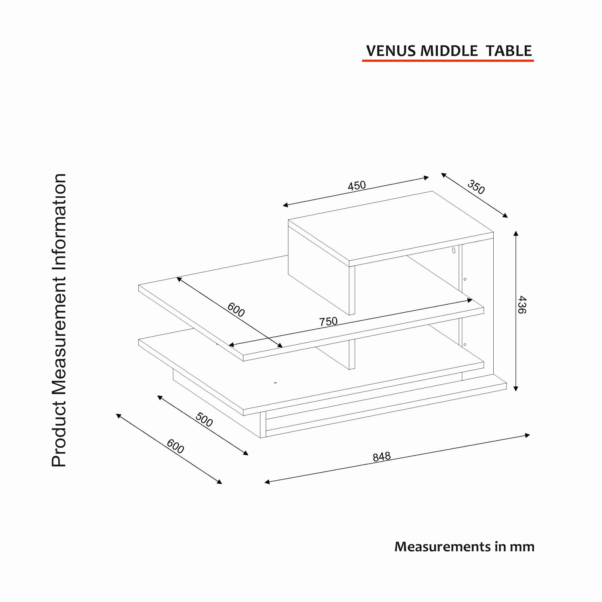 Konferenční stolek VENUS ASIRGROUP (foto 799)