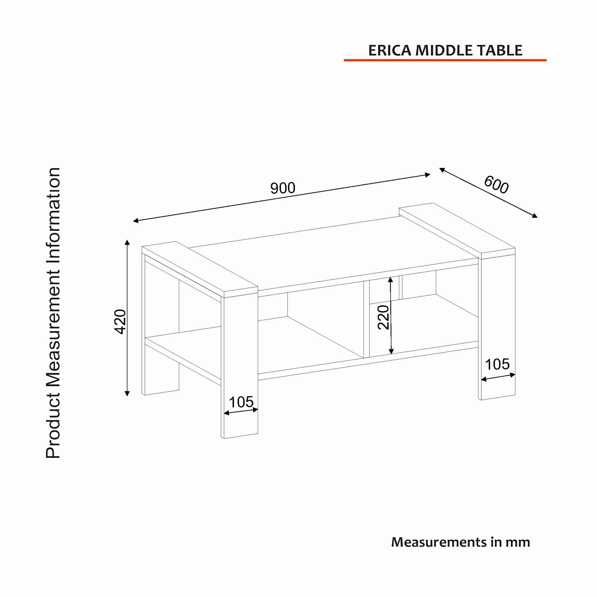 Erica – Biela, Orech