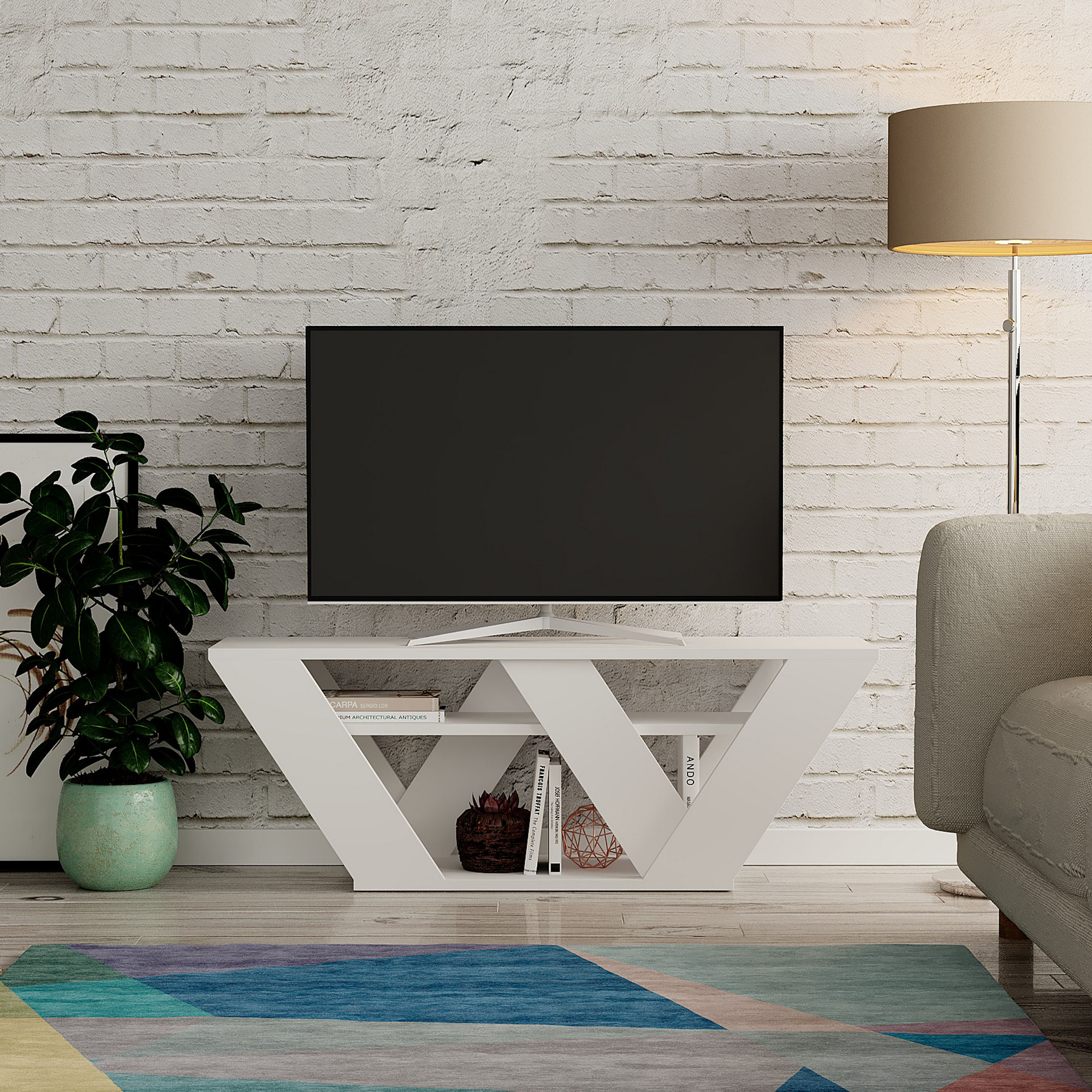 TV skrinka Pipralla – Biela