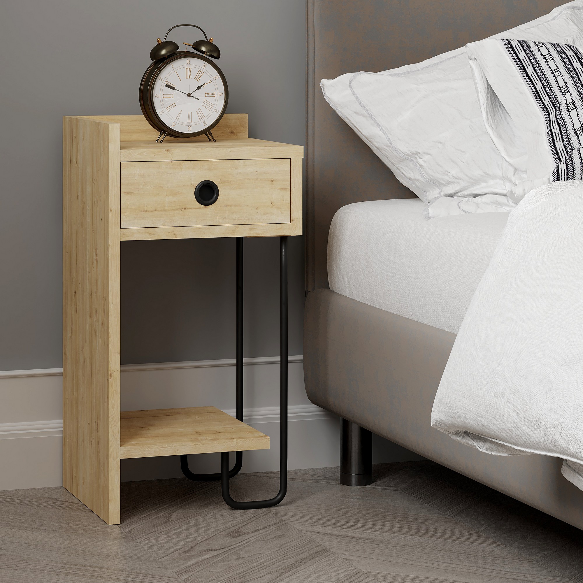 Noční stolek SIRIUS Oak v2 ASIRGROUP (foto 10)