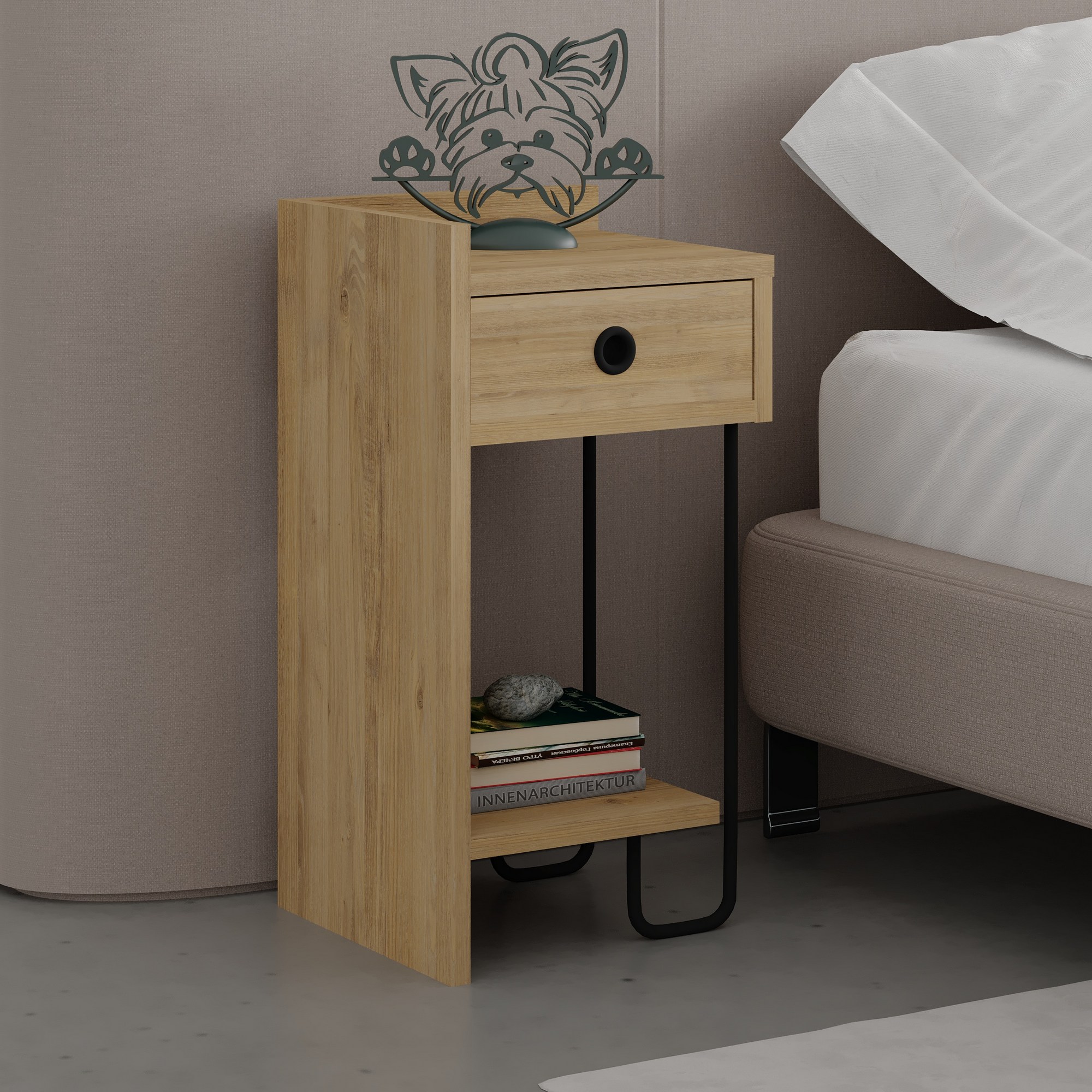 Noční stolek SIRIUS Oak v2 ASIRGROUP (foto 4)