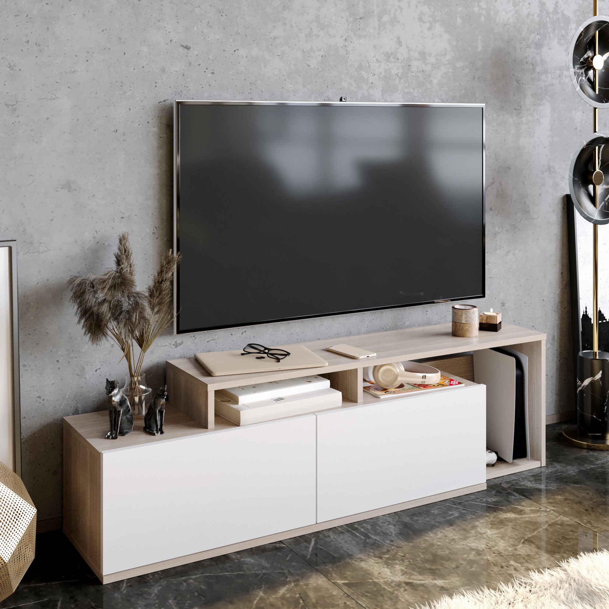 TV stolek NEXERA – Cordoba / Bílá ASIRGROUP (foto 27)