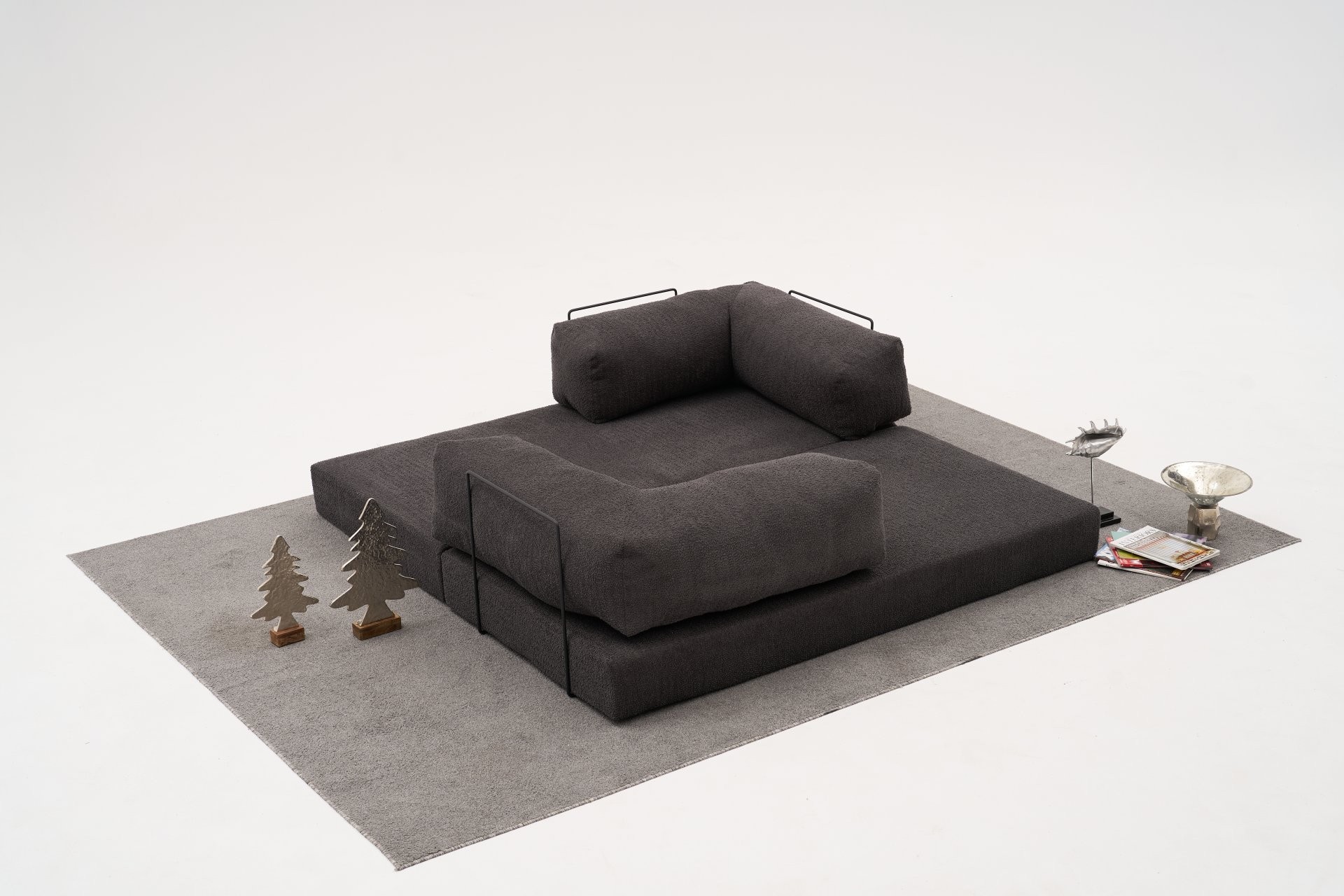 Pohovka trojmístná COMFORT Anthracite v2 ASIRGROUP (foto 6)