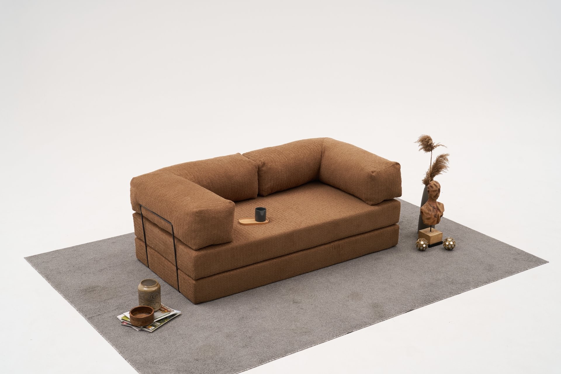 Pohovka trojmístná COMFORT Brown v2 ASIRGROUP (foto 2)