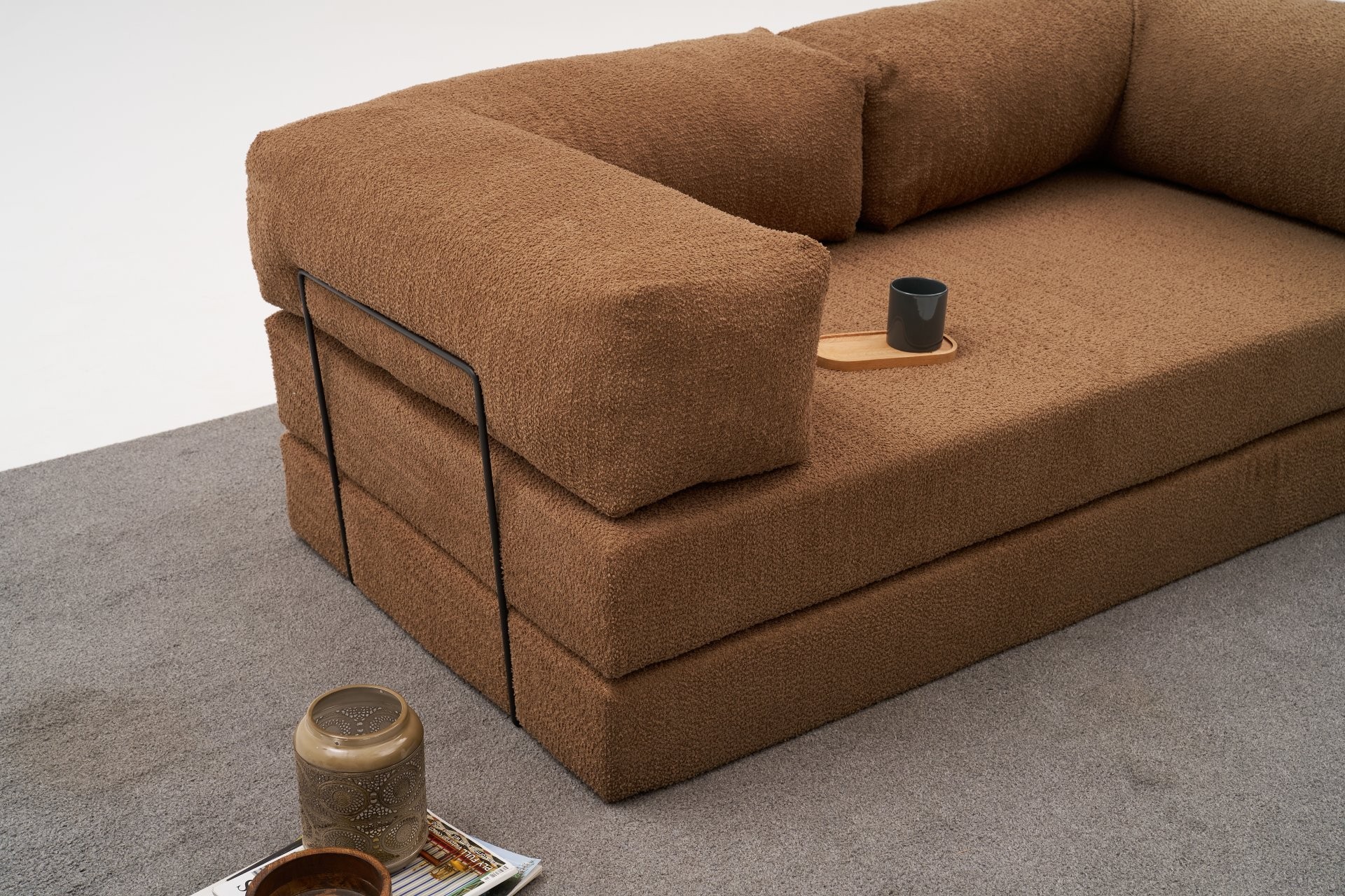 Pohovka trojmístná COMFORT Brown v2 ASIRGROUP (foto 4)
