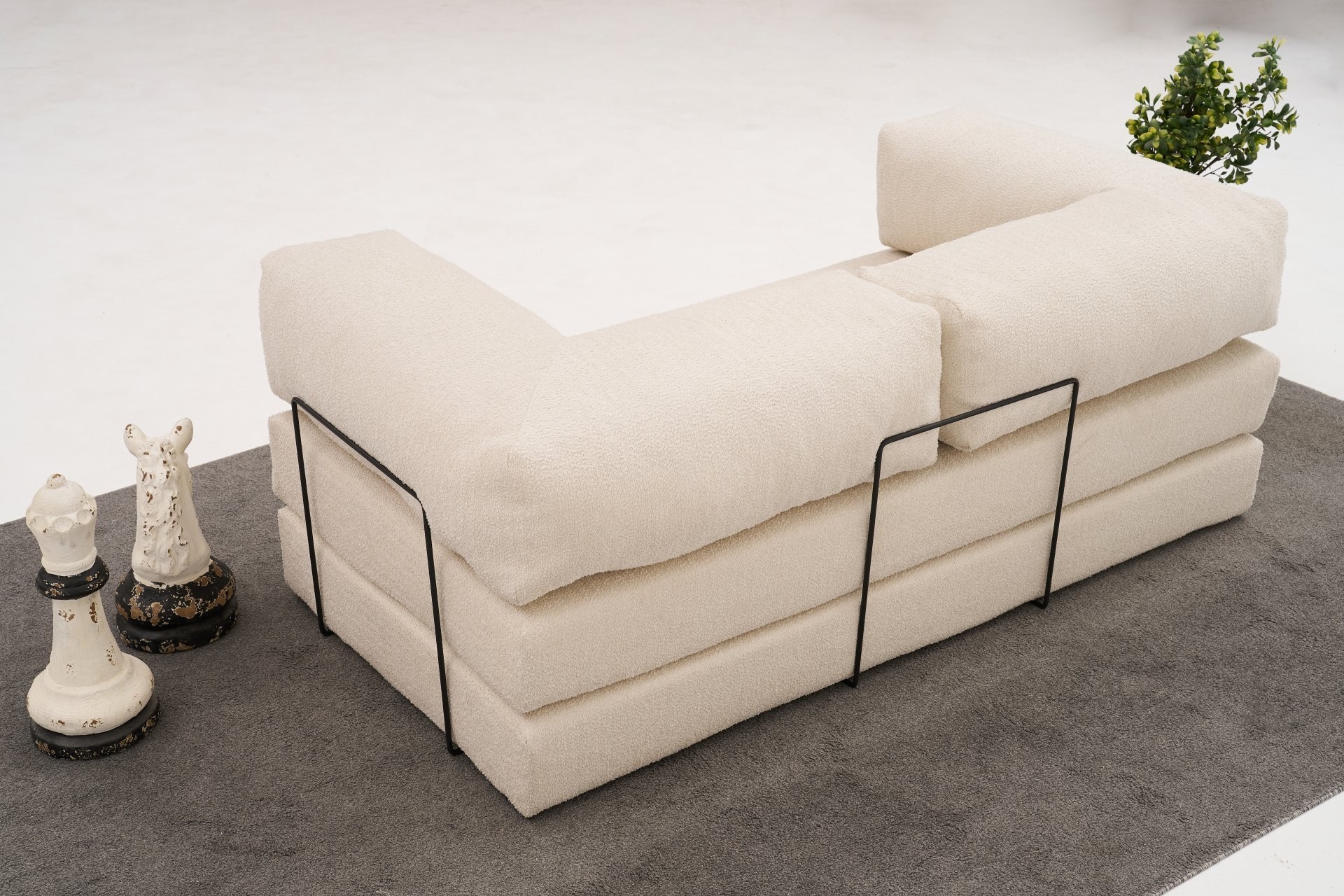 Pohovka trojmístná COMFORT Cream v2 ASIRGROUP (foto 3)