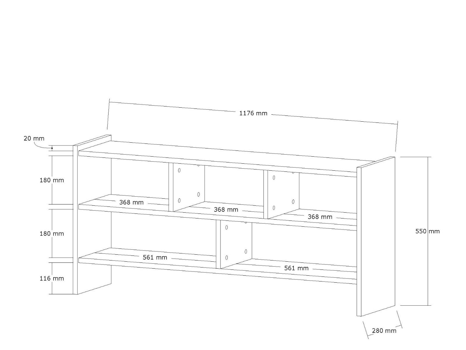 TV skrinka Pera, atlantická borovica