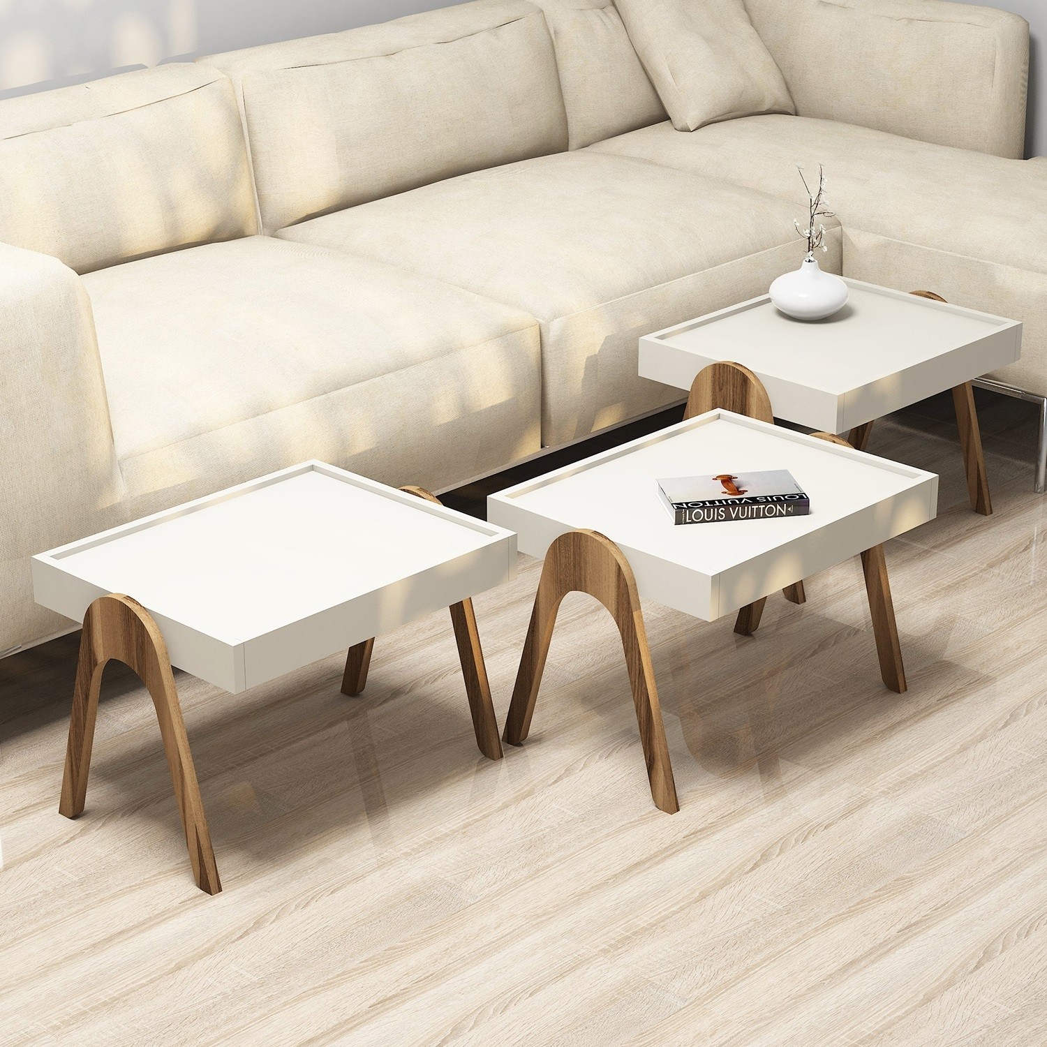 Set odkládacích stolků ROMA (set 3 ks) ASIRGROUP (foto 636)