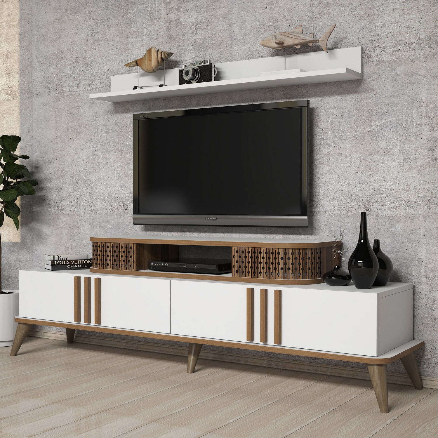 TV stolek EYLUL – Bílá 3060 ASIRGROUP (foto 36)