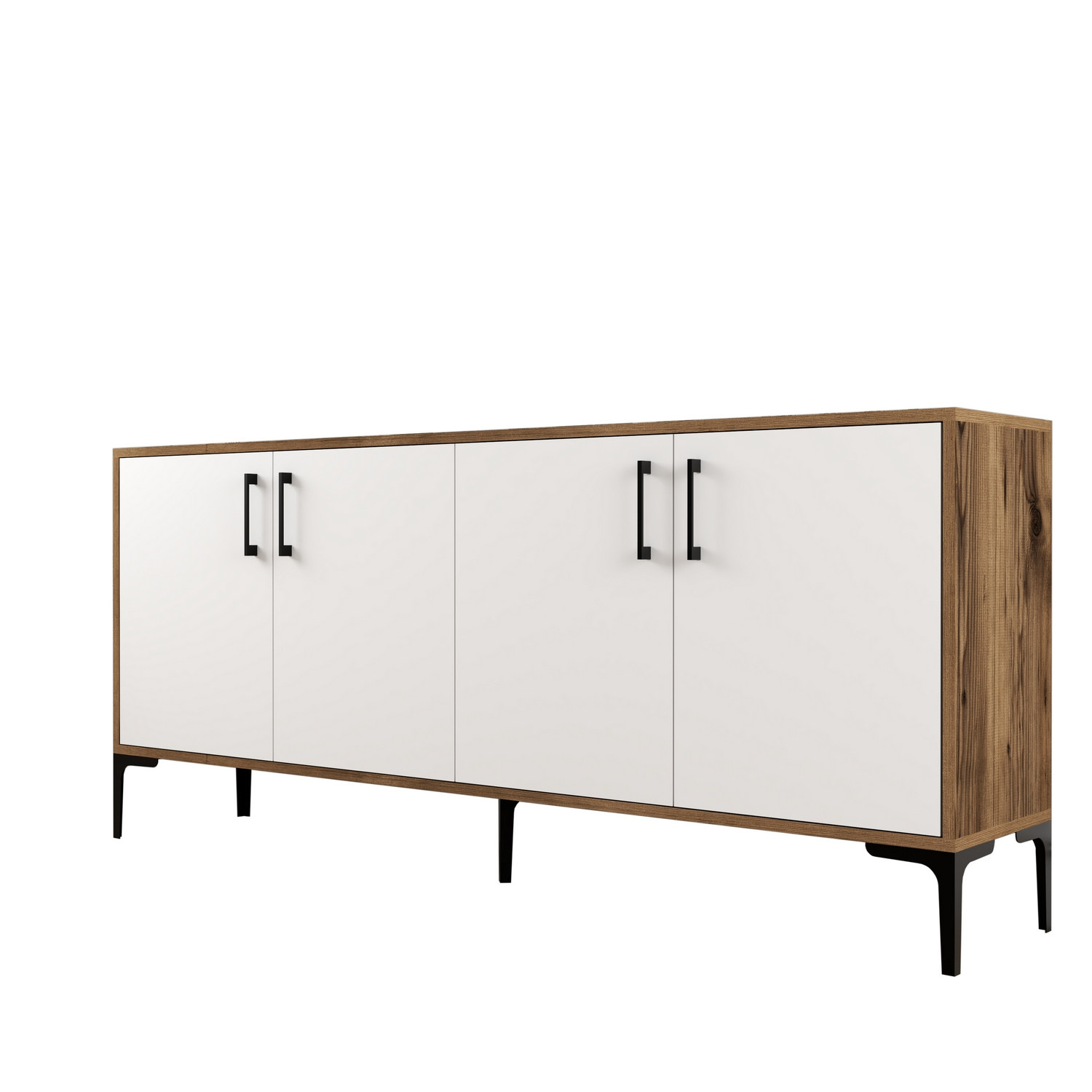 Komoda Kiev – orech, biela