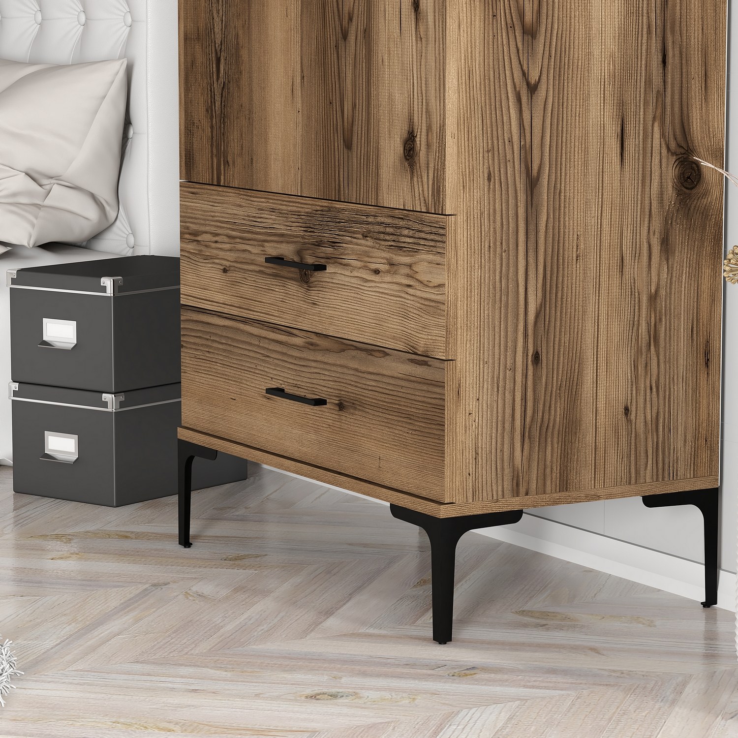 Šatní skříň KUMSAL 80x47.5x201.4 cm ASIRGROUP (foto 4)