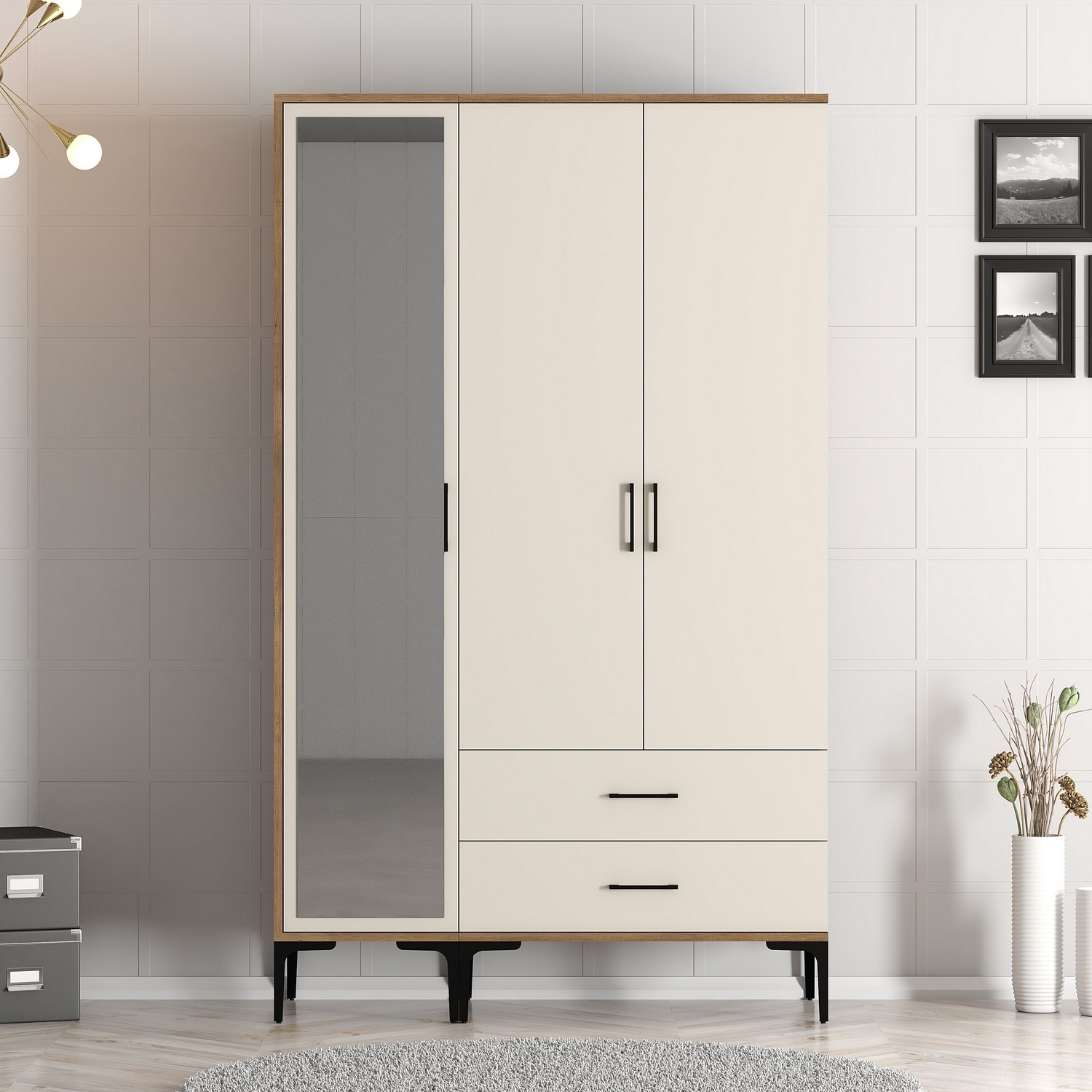 Šatní skříň KUMSAL 120x47.5x201.4 cm ASIRGROUP (foto 5)