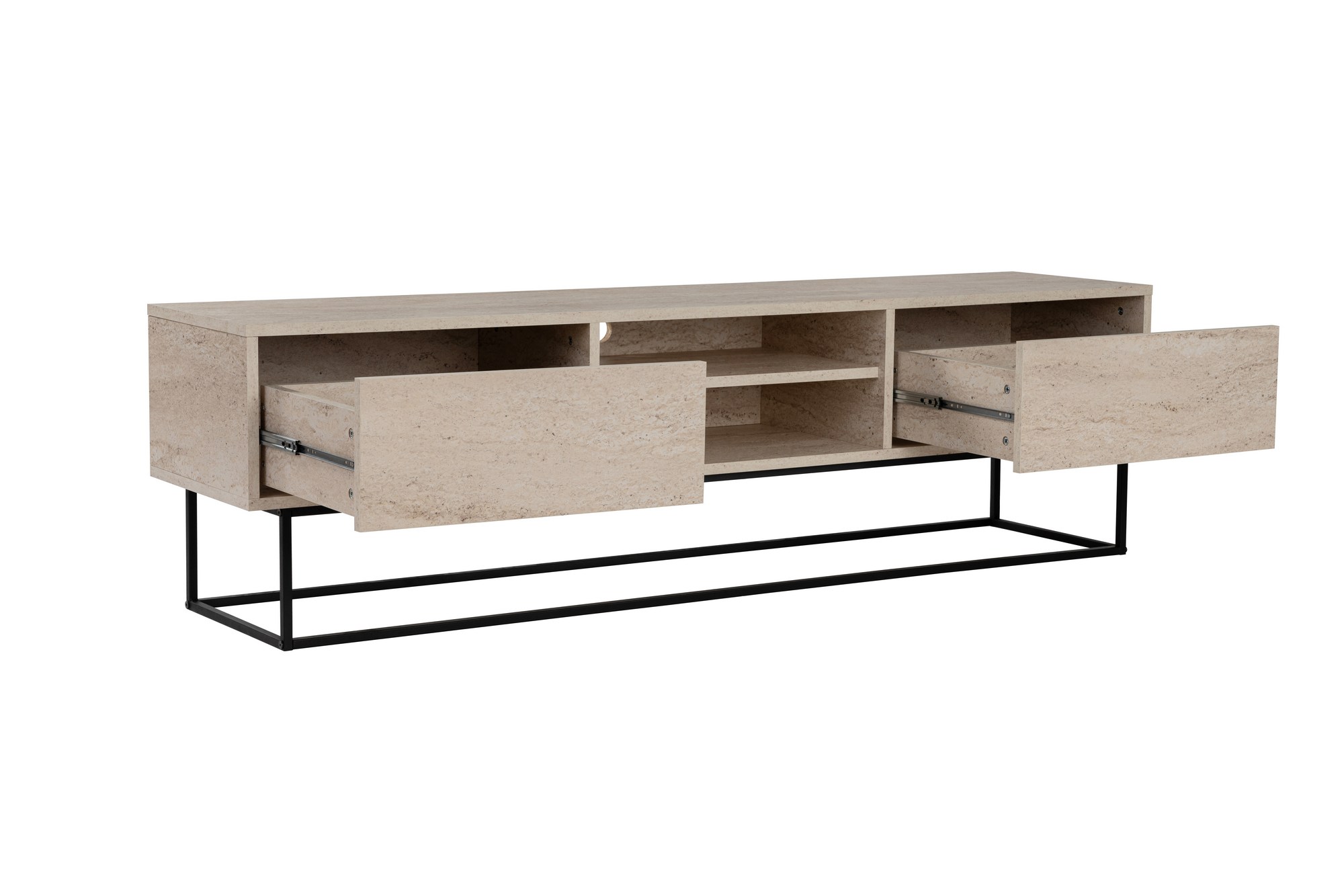 TV stolek ESCAPE 180 -Black Travertine ASIRGROUP (foto 8)