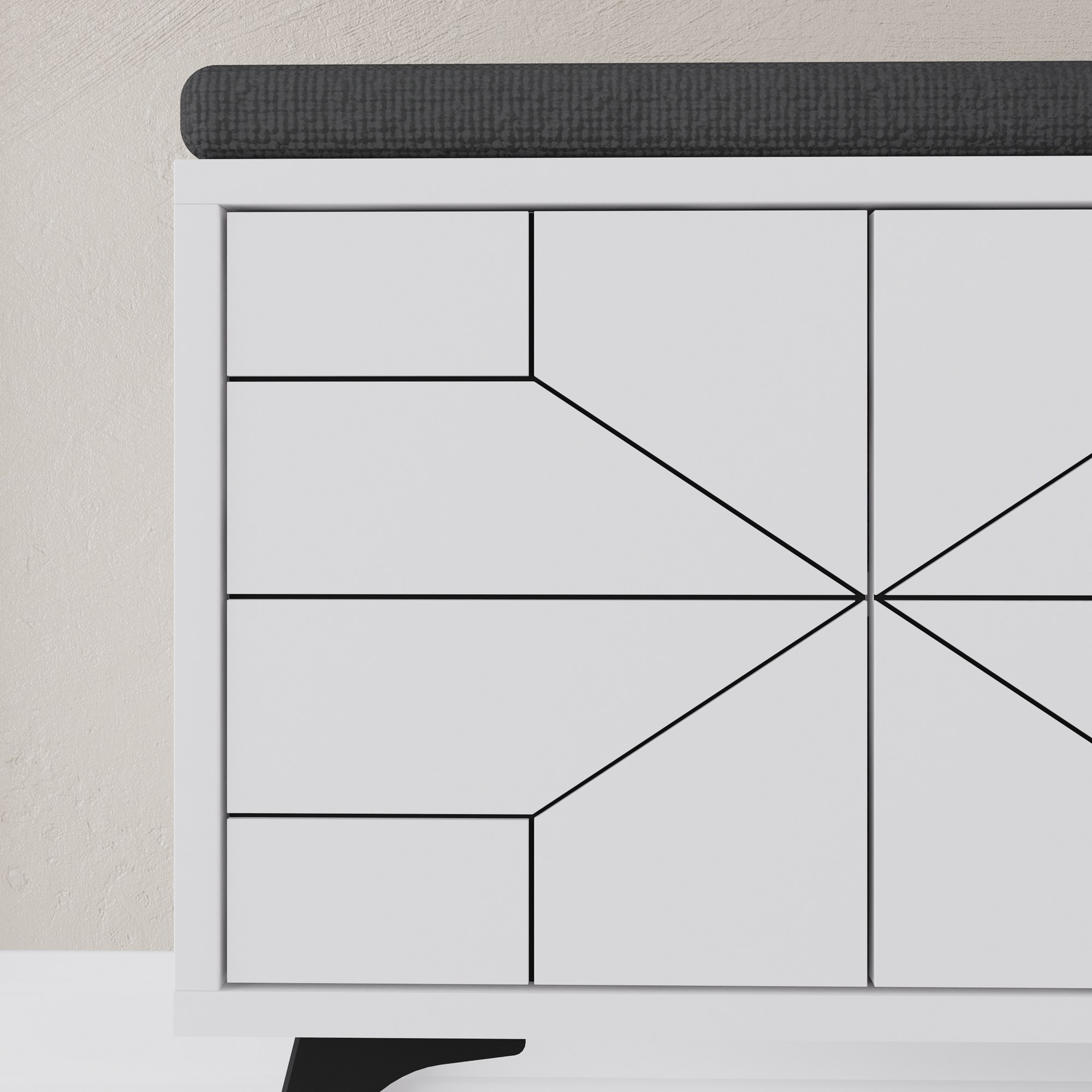 Lavička Dune – biela