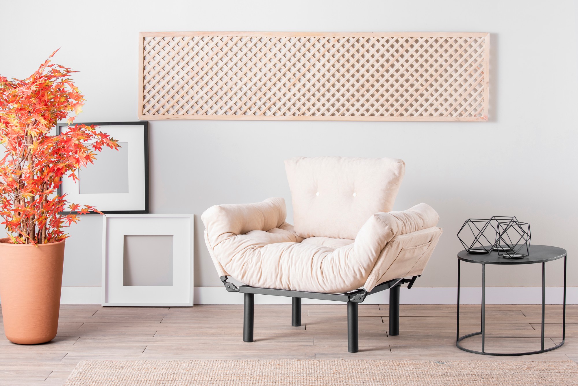 Kreslo Nitta Single – Krémové