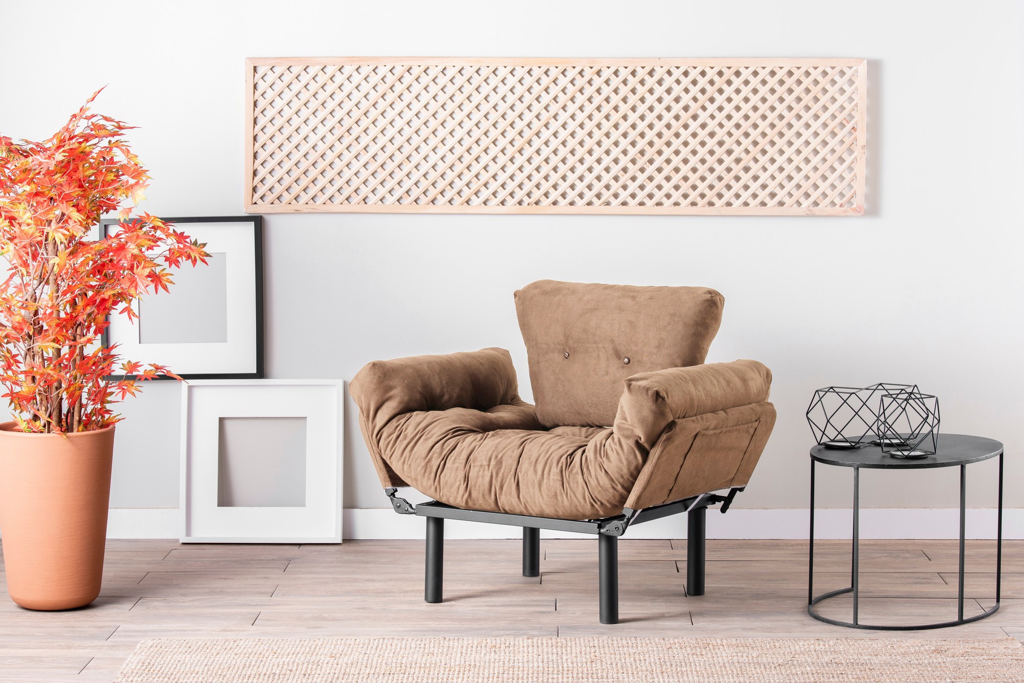 Kreslo Nitta – svetlohnedé