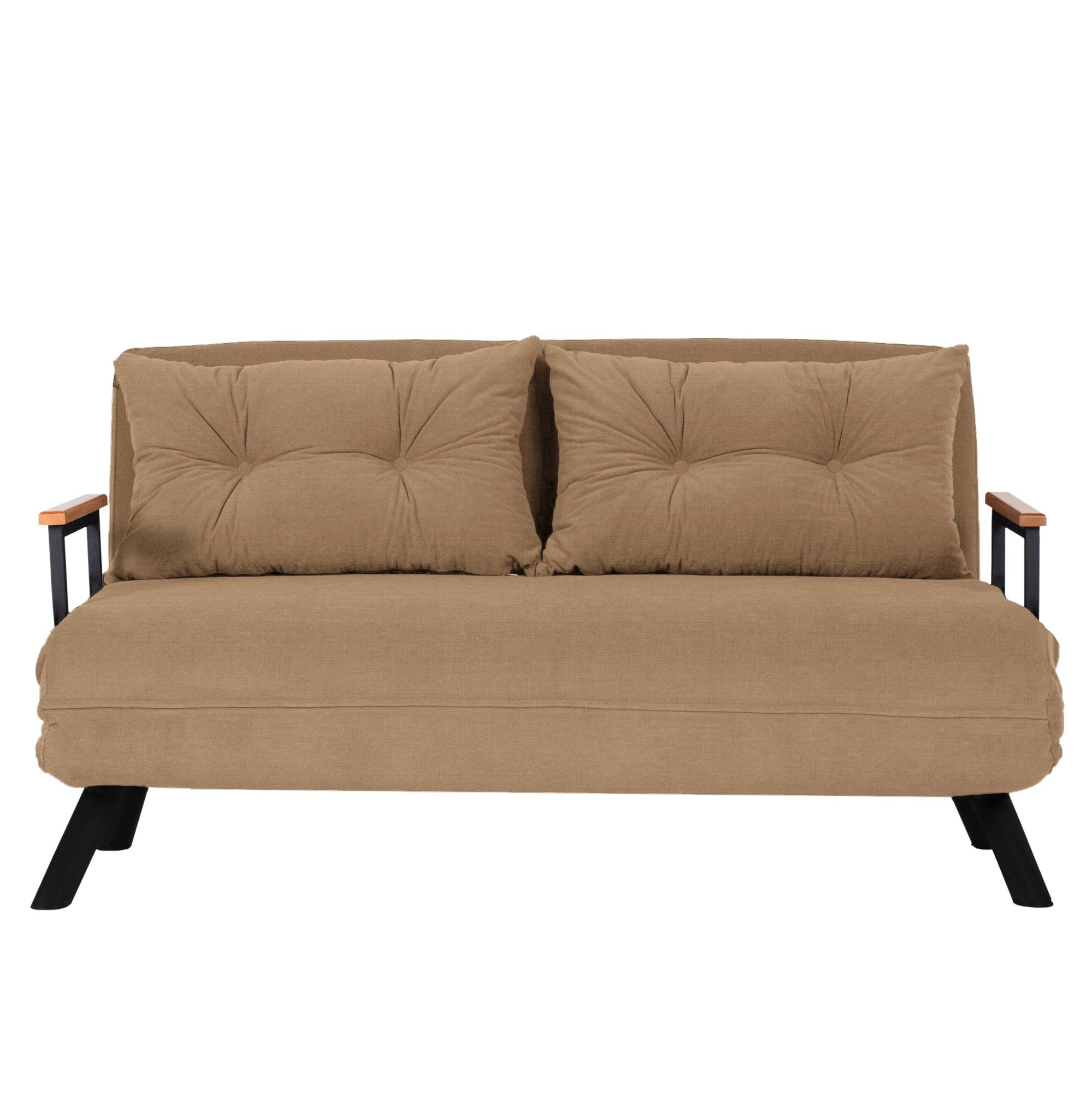 Rozkládací pohovka dvoumístná SANDO 2-Seater / Light Brown v2 ASIRGROUP (foto 2)