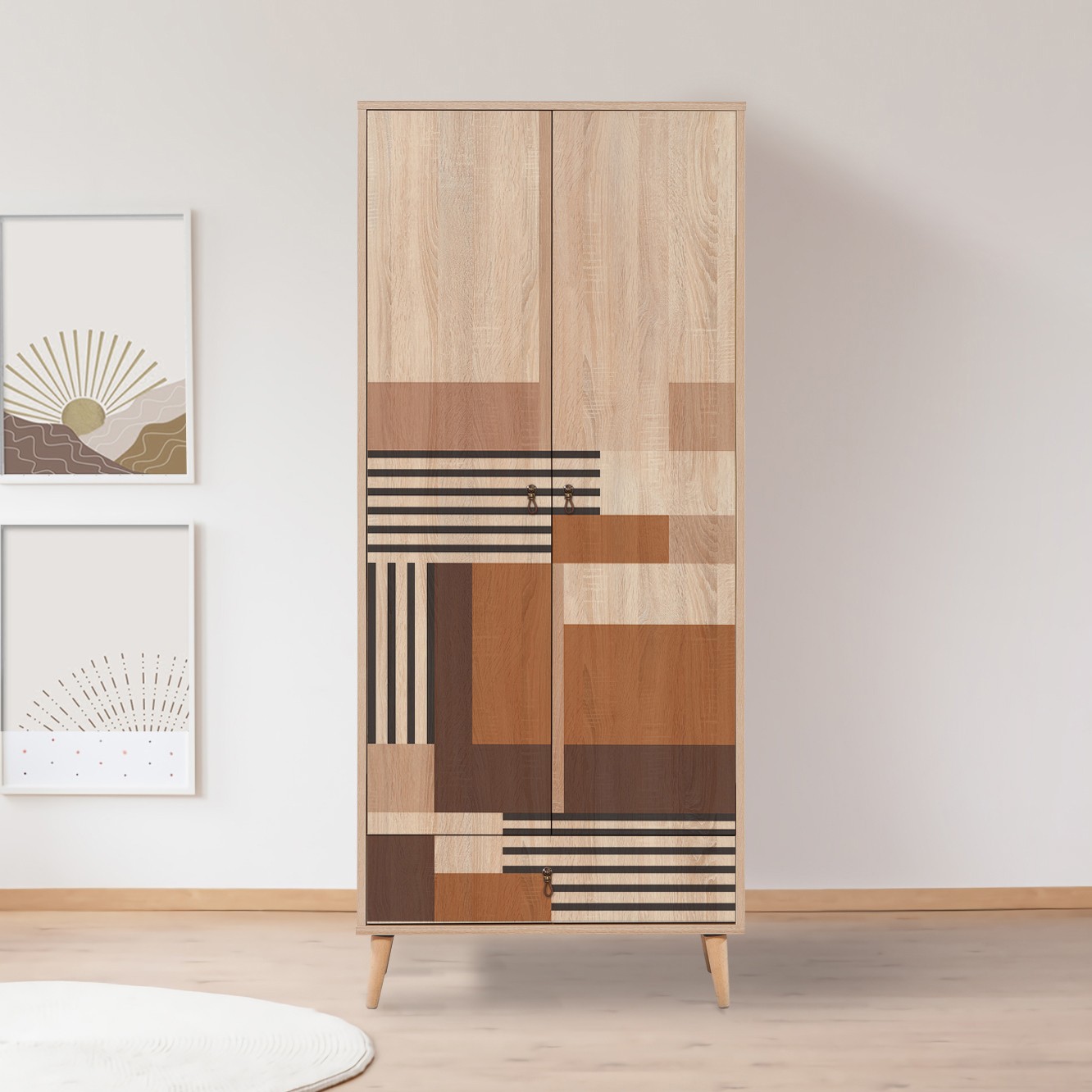 Šatní skříň CITY 80x190x45 cm ASIRGROUP (foto 3)