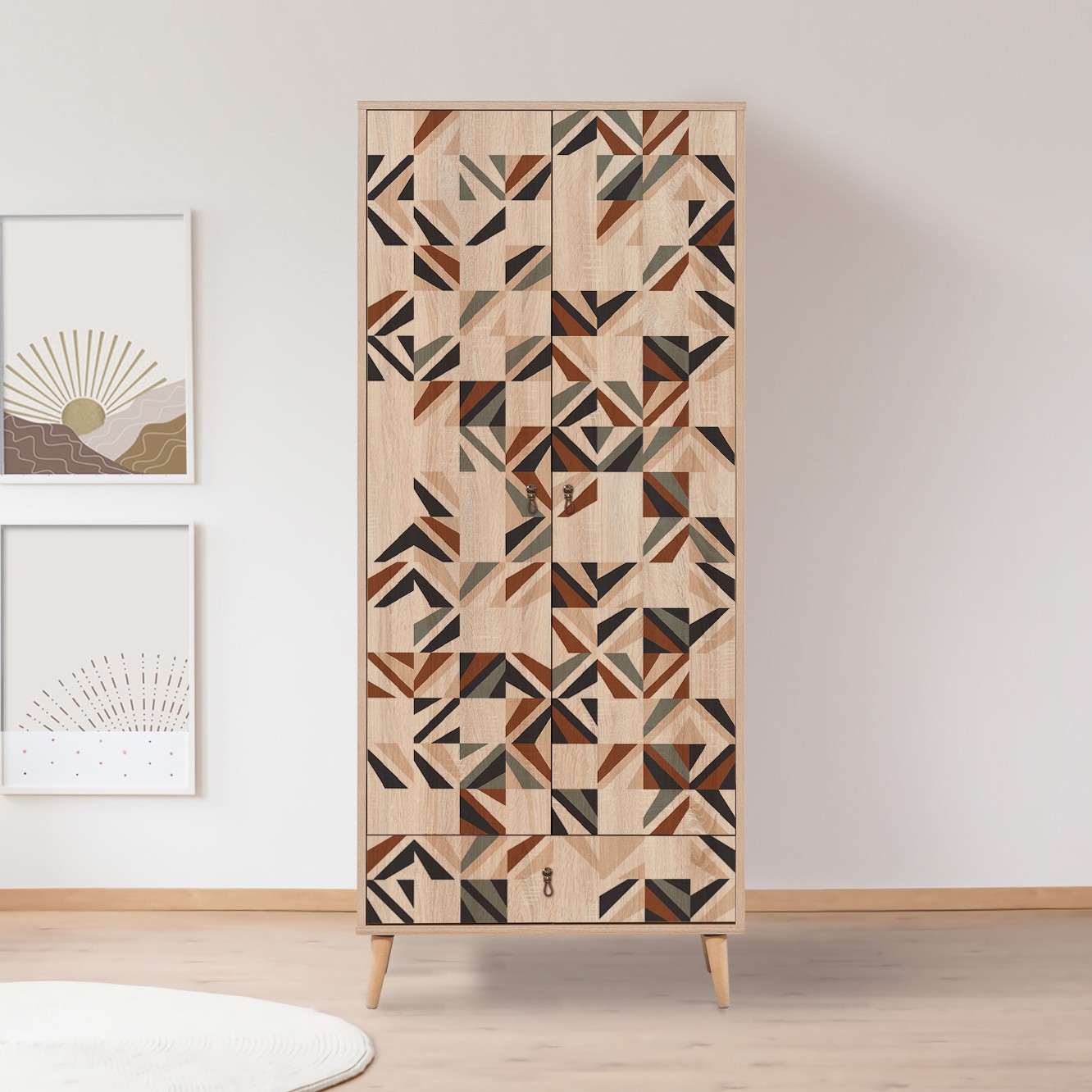 Šatní skříň CITY 80x190x45 cm ASIRGROUP (foto 4)