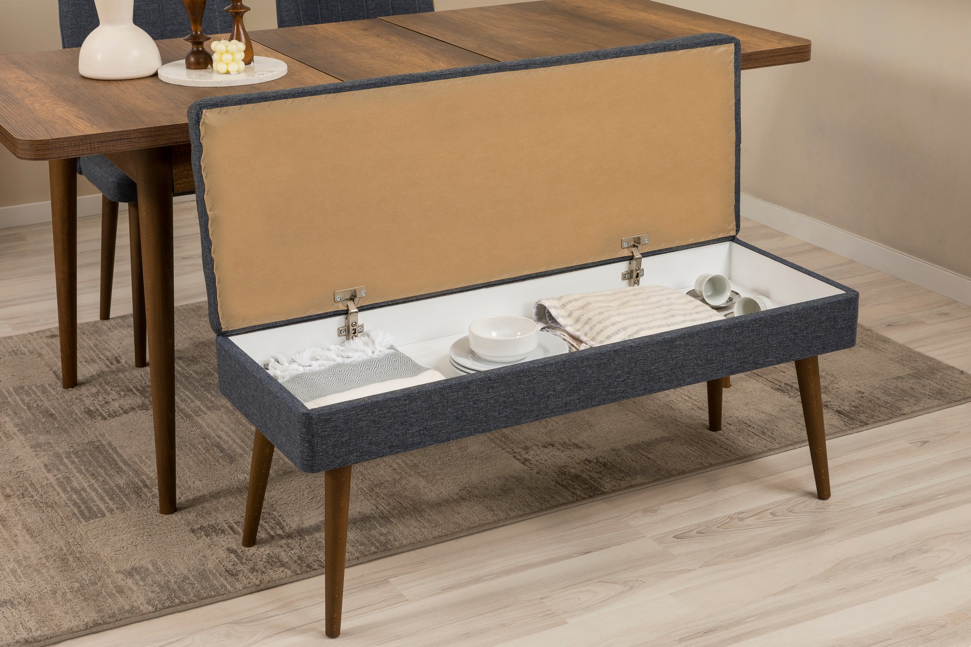 Jídelní set se stolem a konzolí VINA Bench 04 1048 (set 6 ks) ASIRGROUP (foto 21)