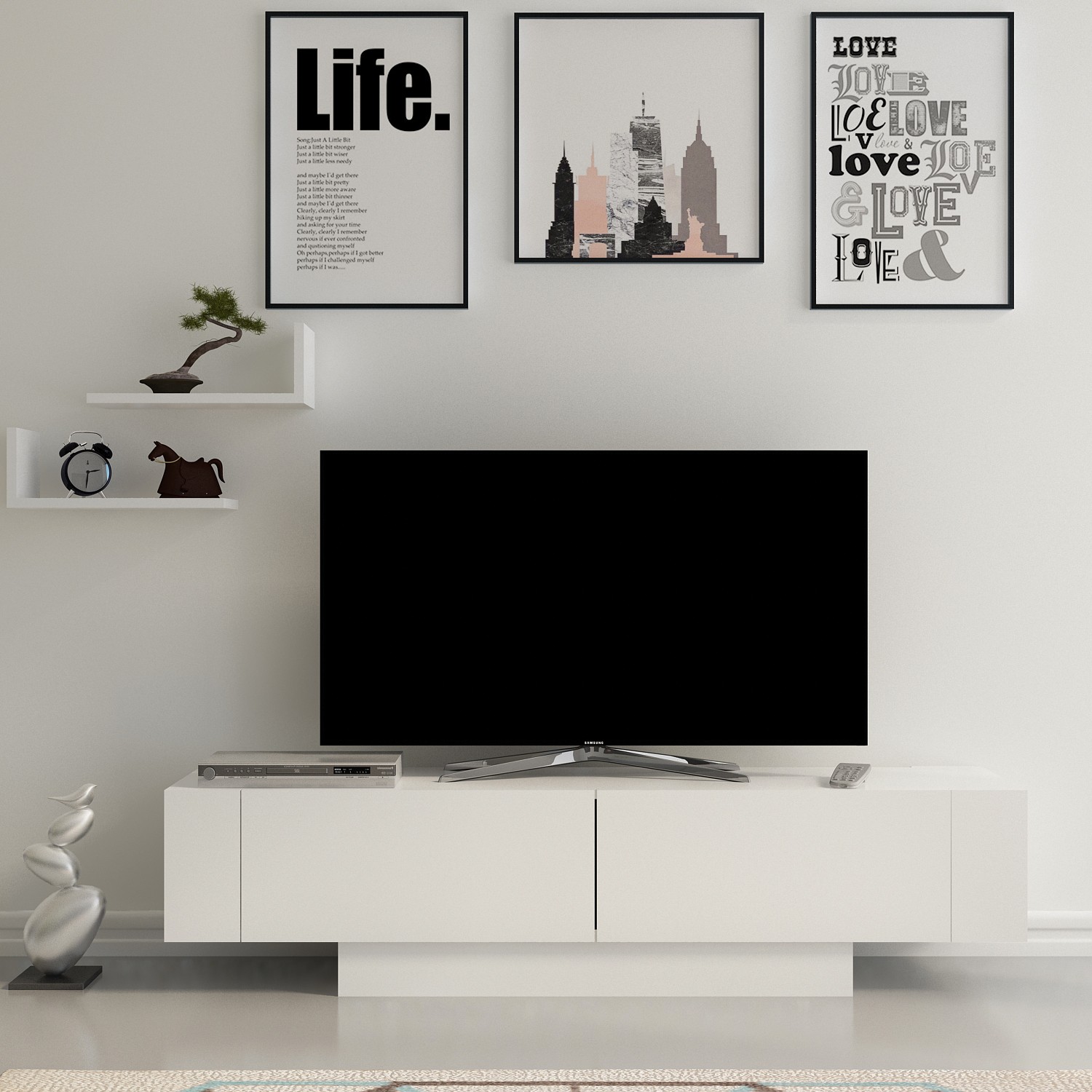 TV skrinka Matera – biela