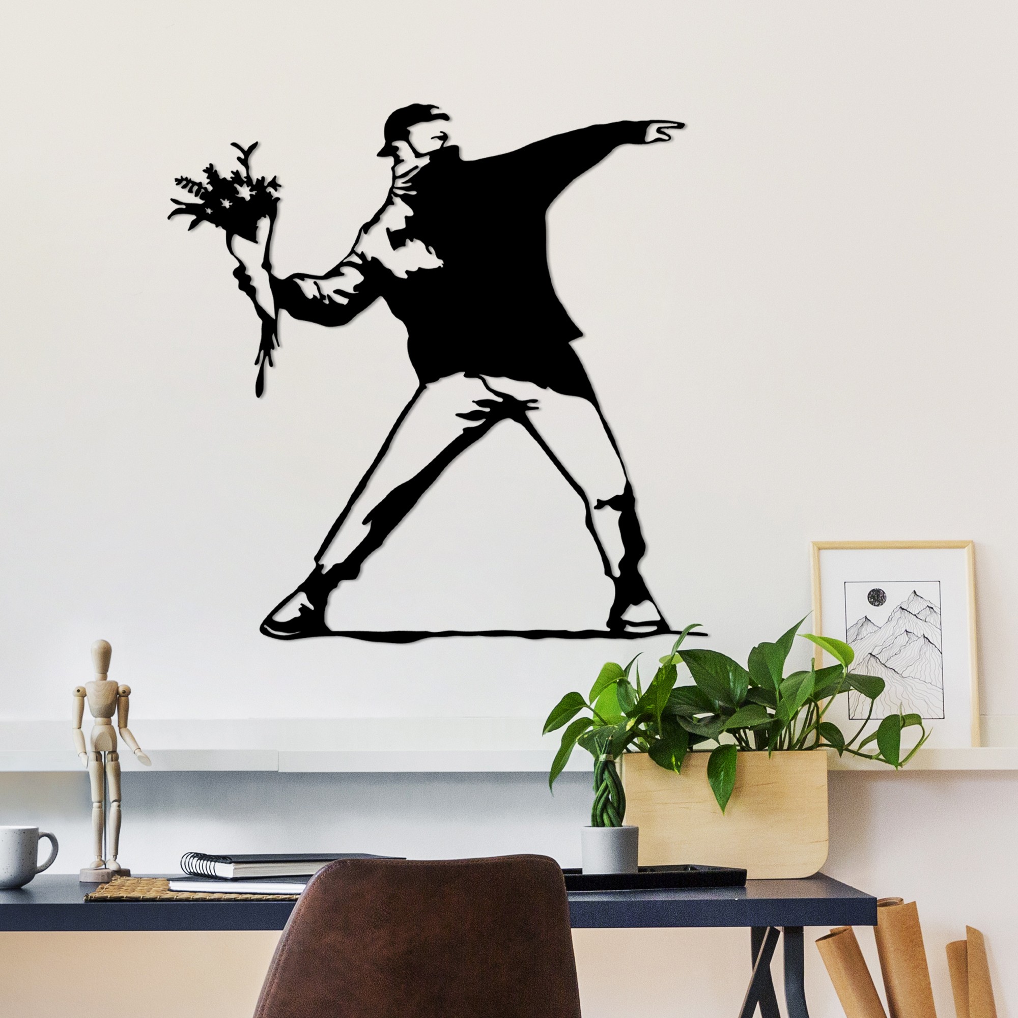 Dekorace BANKSY Metal 01 ASIRGROUP (foto 2)