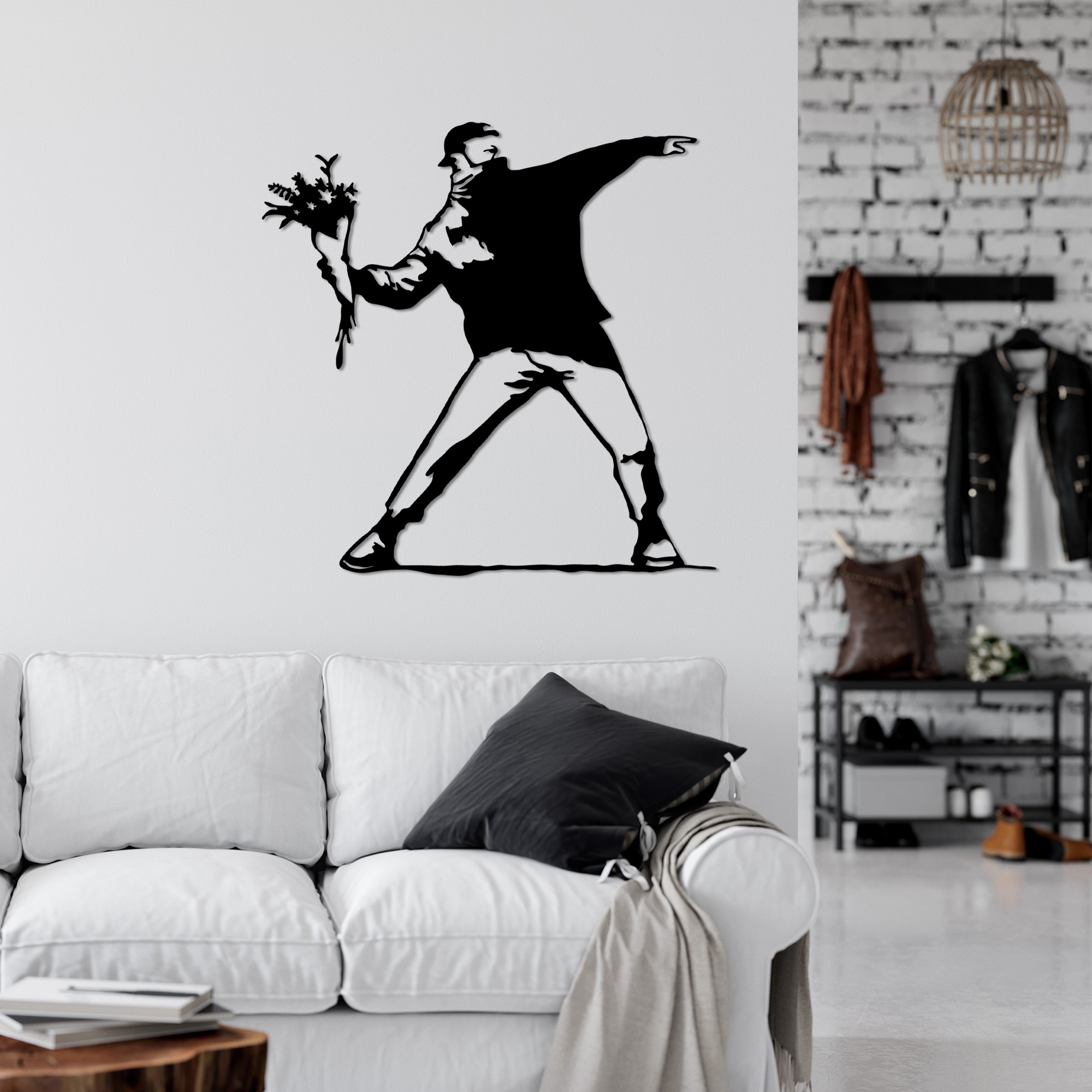 Dekorace BANKSY Metal 01 ASIRGROUP (foto 3)