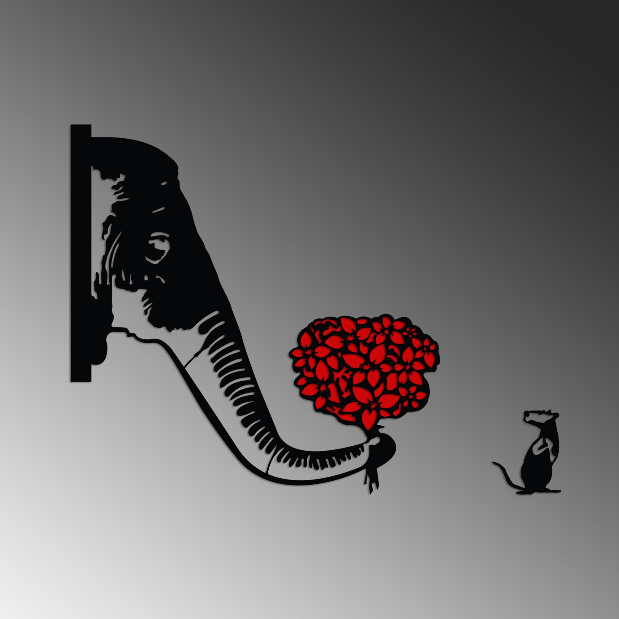 Dekorace BANKSY Metal 04 ASIRGROUP (foto 5)