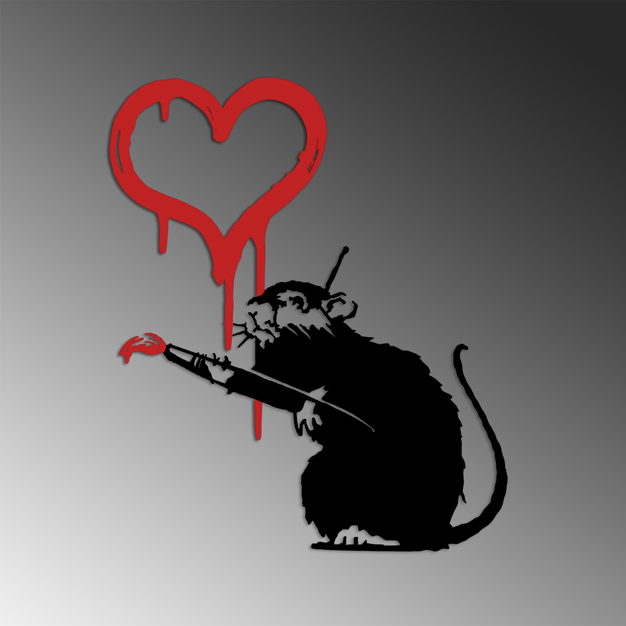 Dekorace BANKSY Metal 08 ASIRGROUP (foto 5)