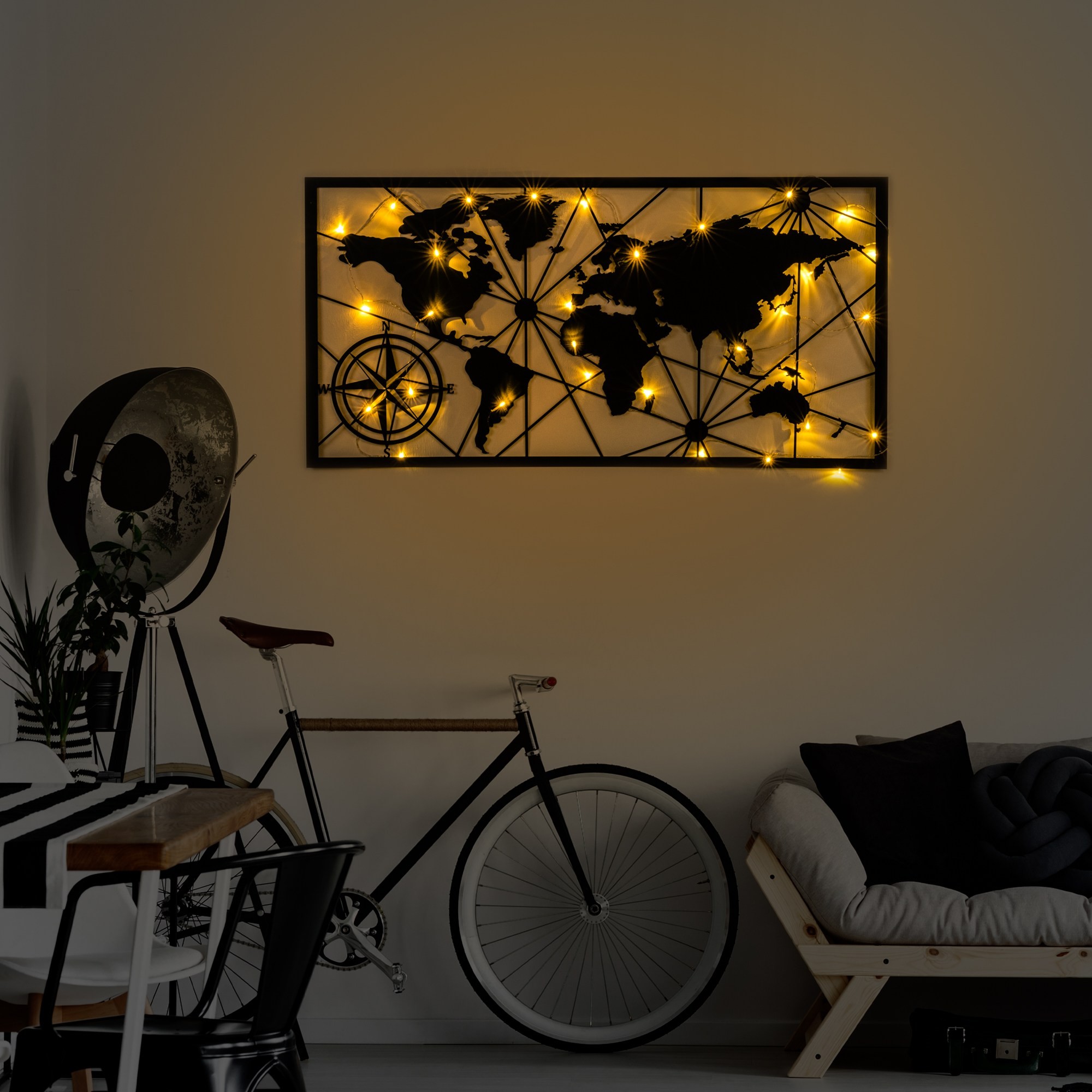 Dekorace WORLD Map Led 452 ASIRGROUP (foto 3)