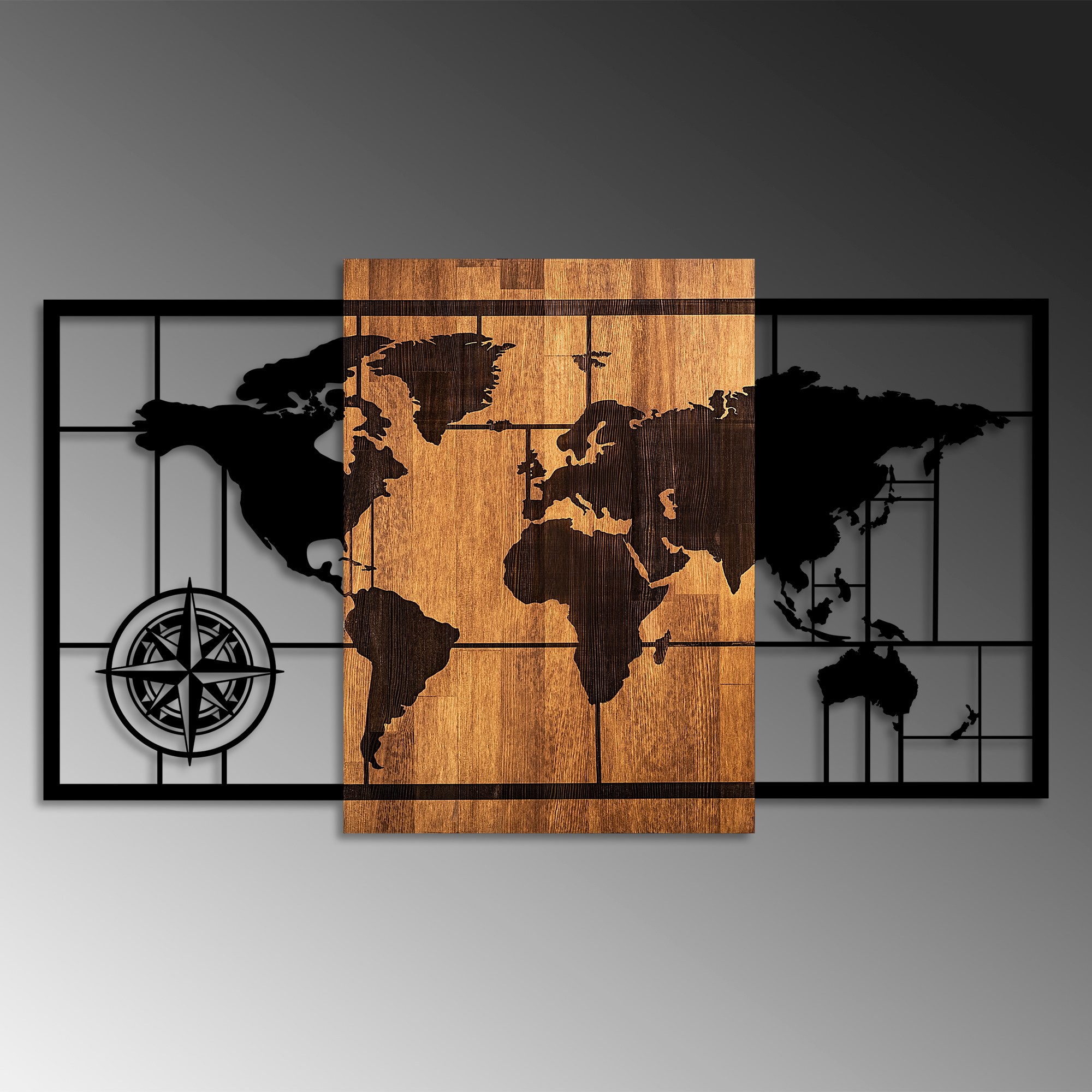 Dekorace WORLD Map 1-L ASIRGROUP (foto 4)