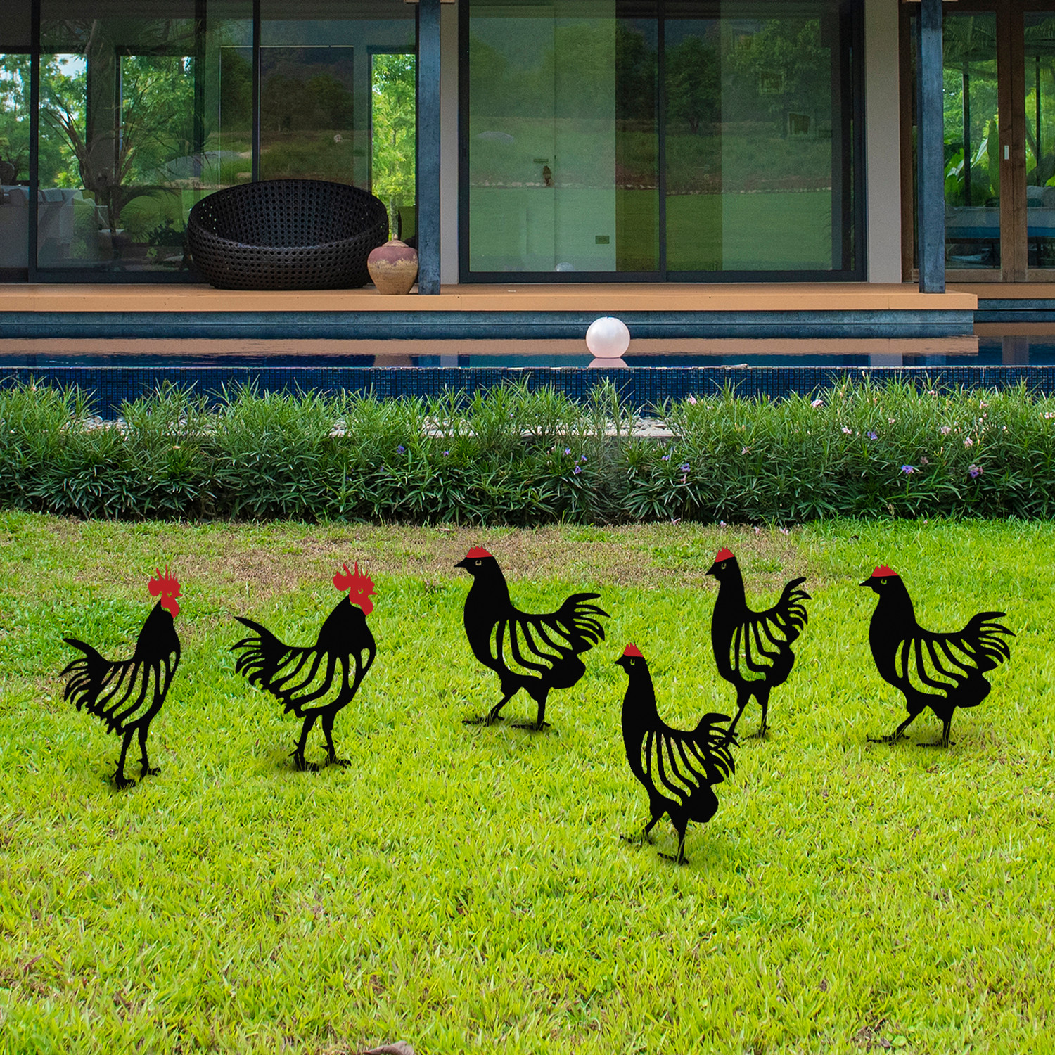 Zahradní dekorace CHICKEN ASIRGROUP (foto 692)