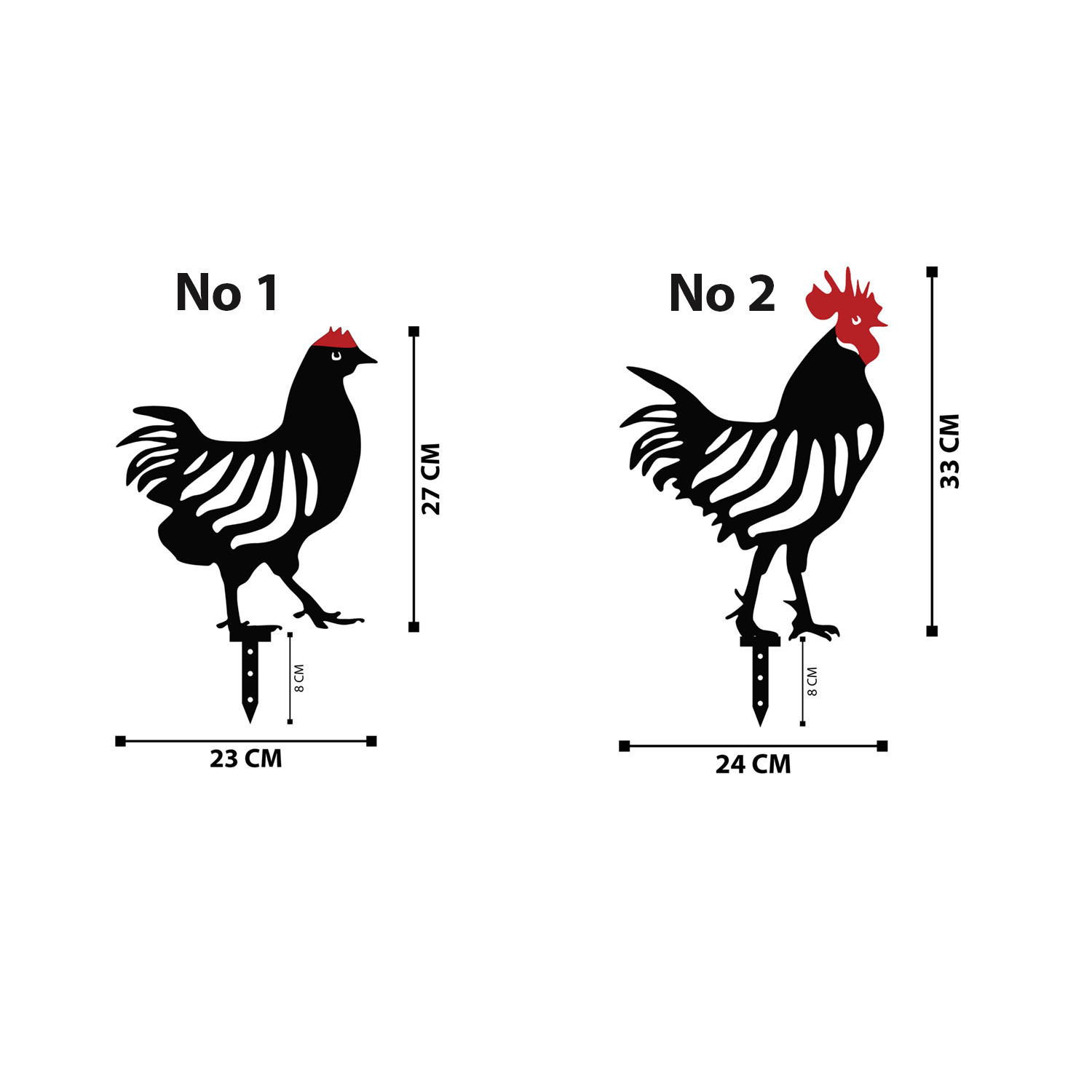 Zahradní dekorace CHICKEN ASIRGROUP (foto 696)