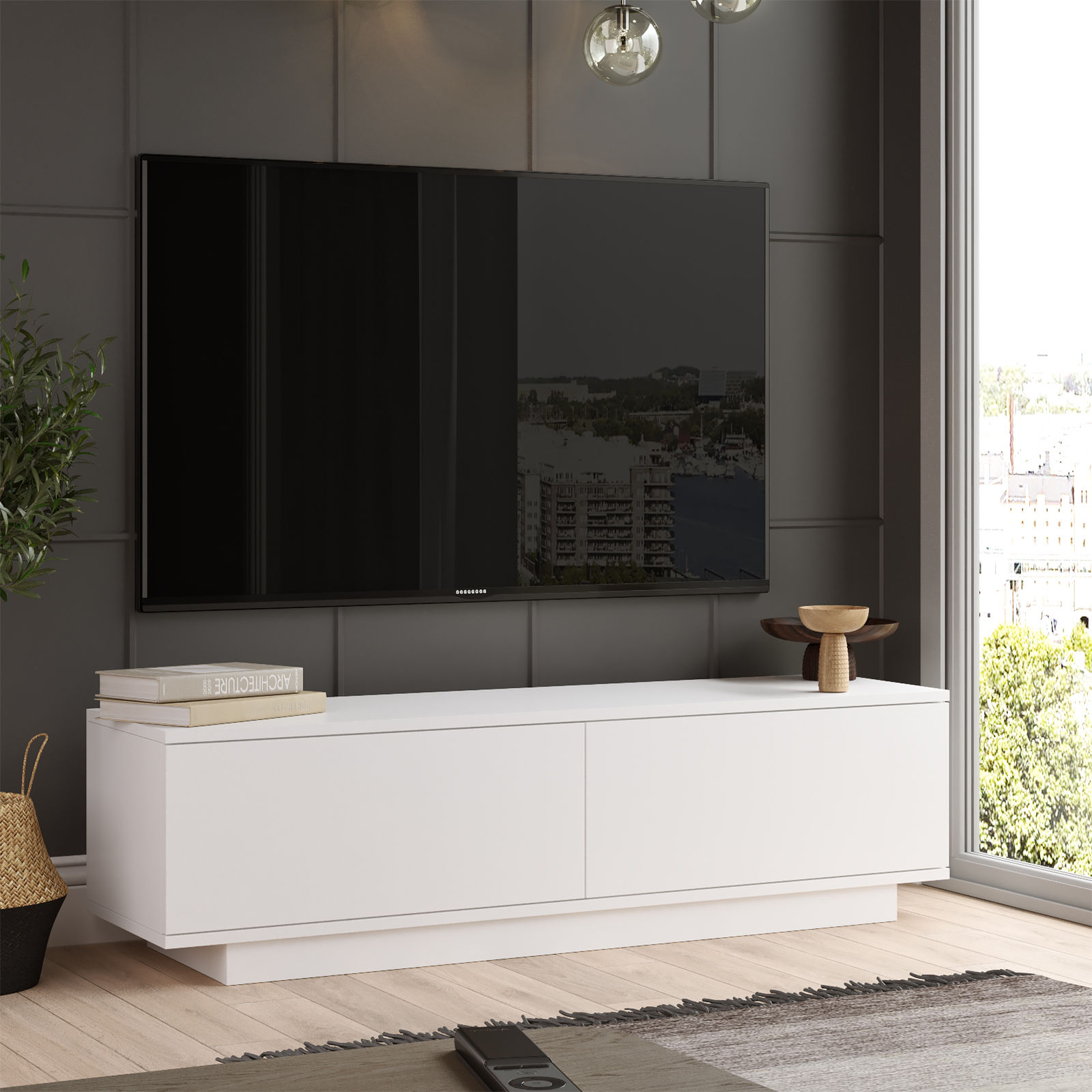 TV skrinka Fn1-W, biela
