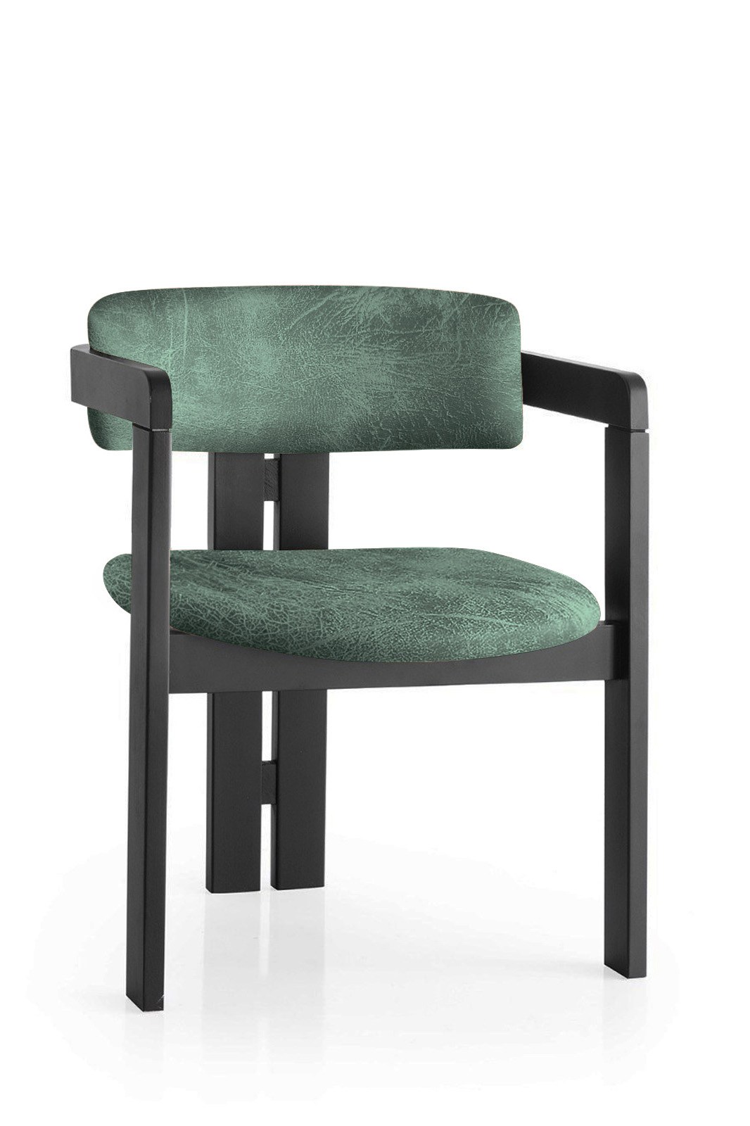 Stolička CO - 023, zelená/čierna